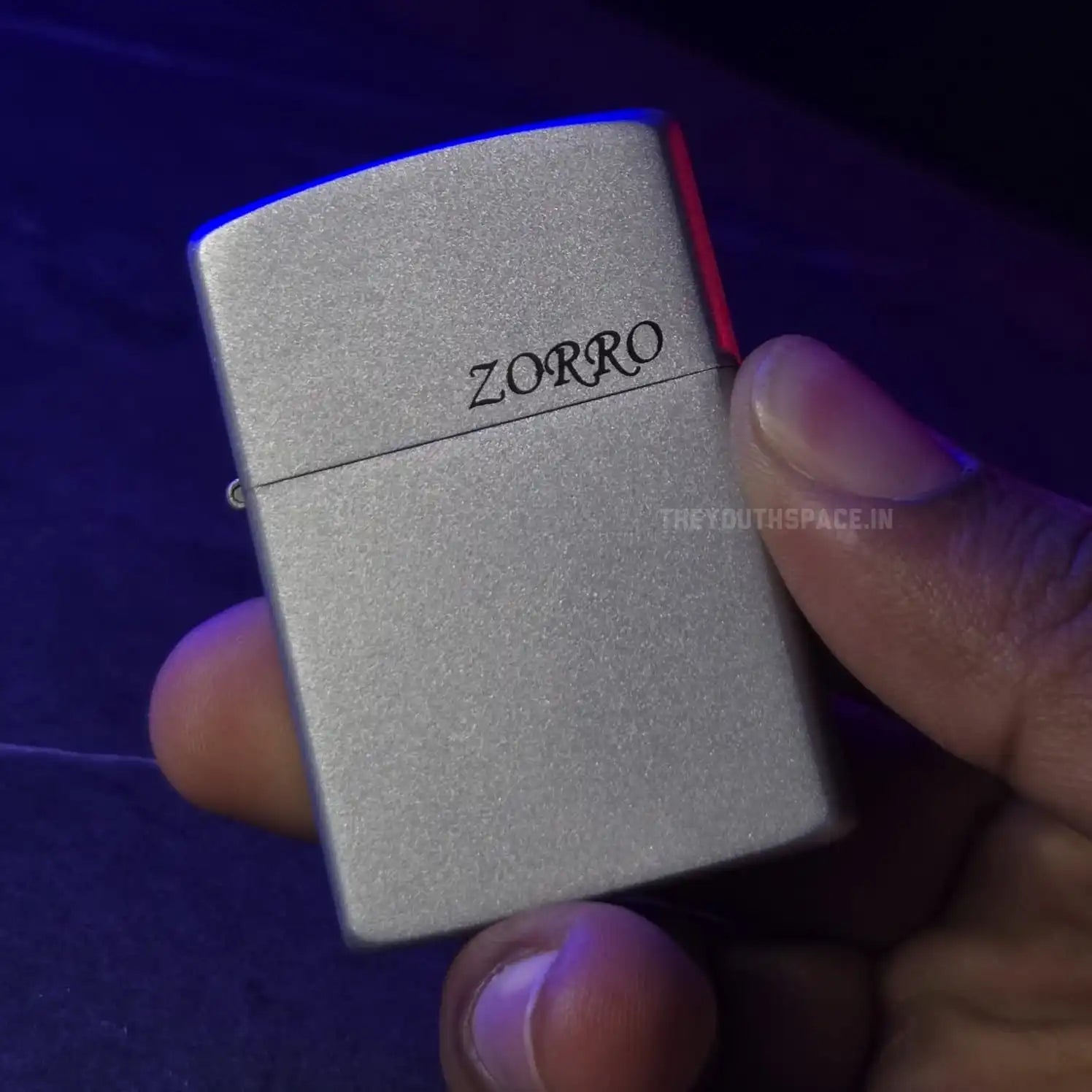 ZORRO ULTIMATE JUSTICE BRASS MATTE SILVER LIGHTER 22HK