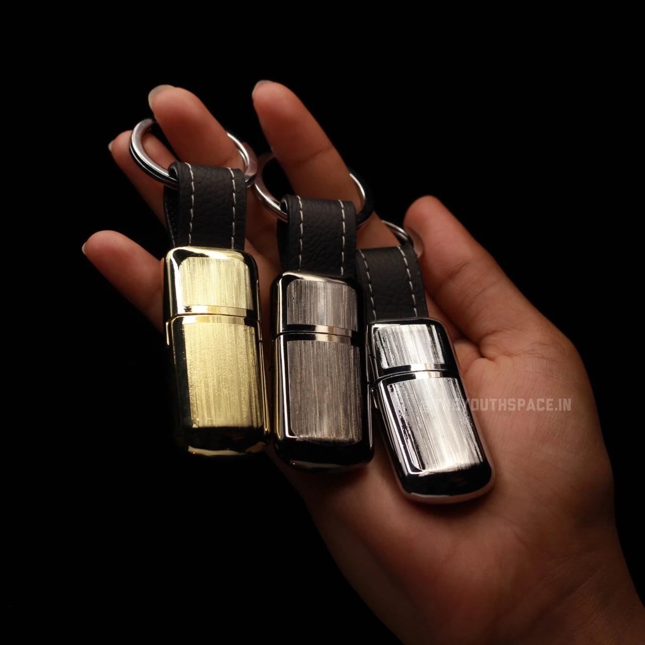 Hidden Keychain Flint Lighter