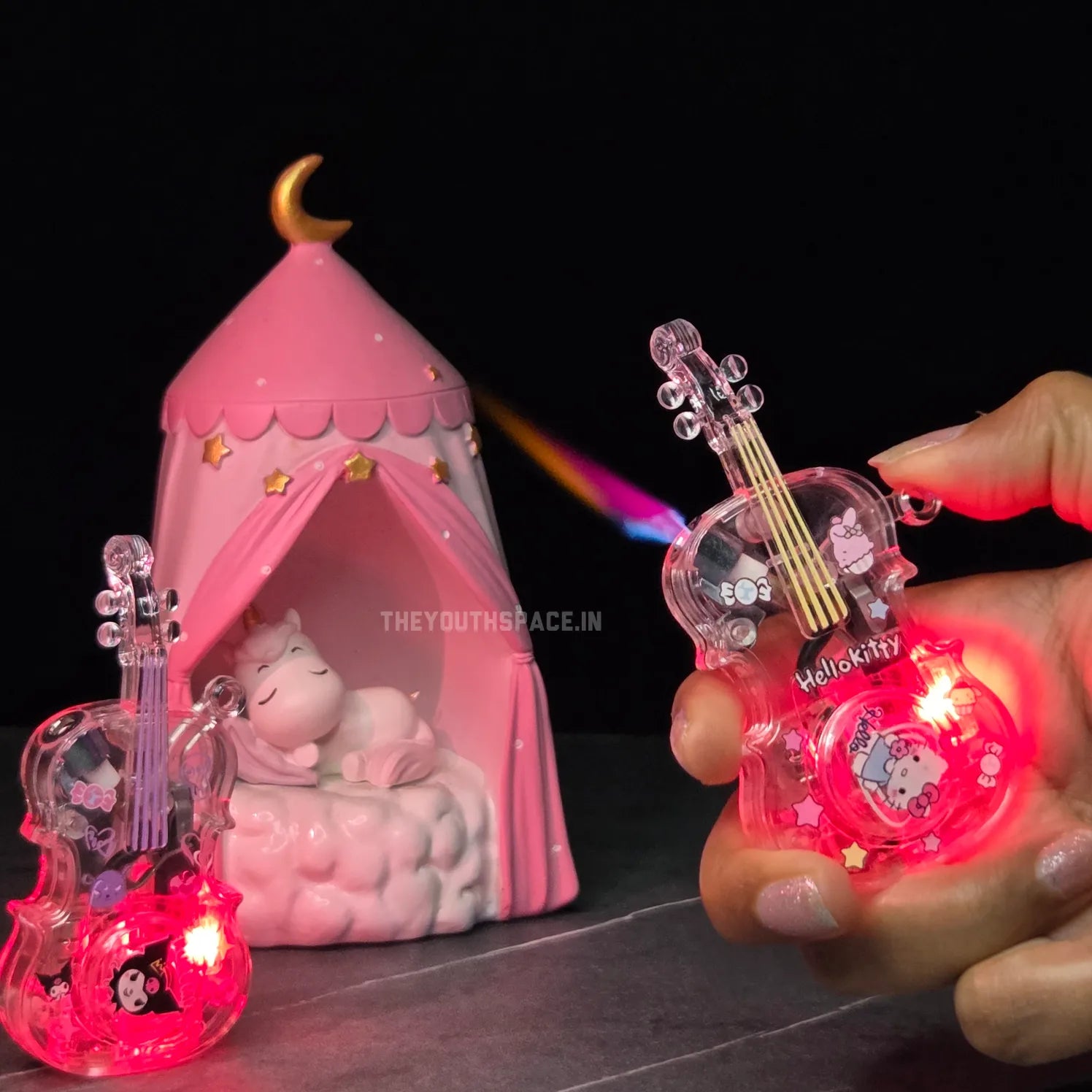 Sparkle Guitar Spinner Jet Lighter