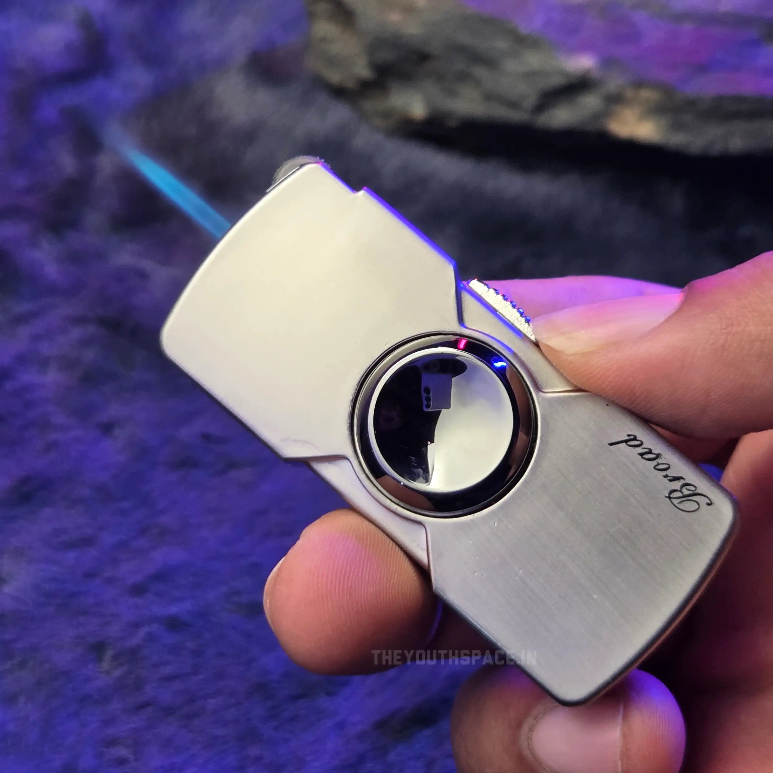 Fidget Spinner Jet Lighter (Metallic)