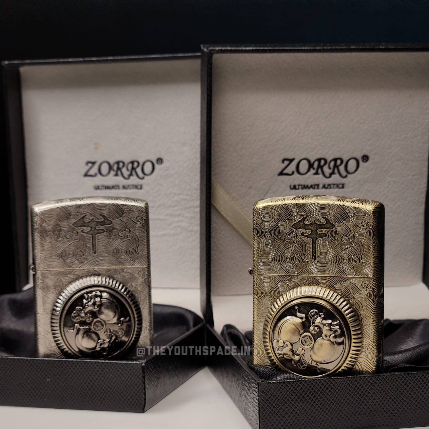 ZORRO ULTIMATE JUSTICE BRASS SPINNER BULL LIGHTER 2025