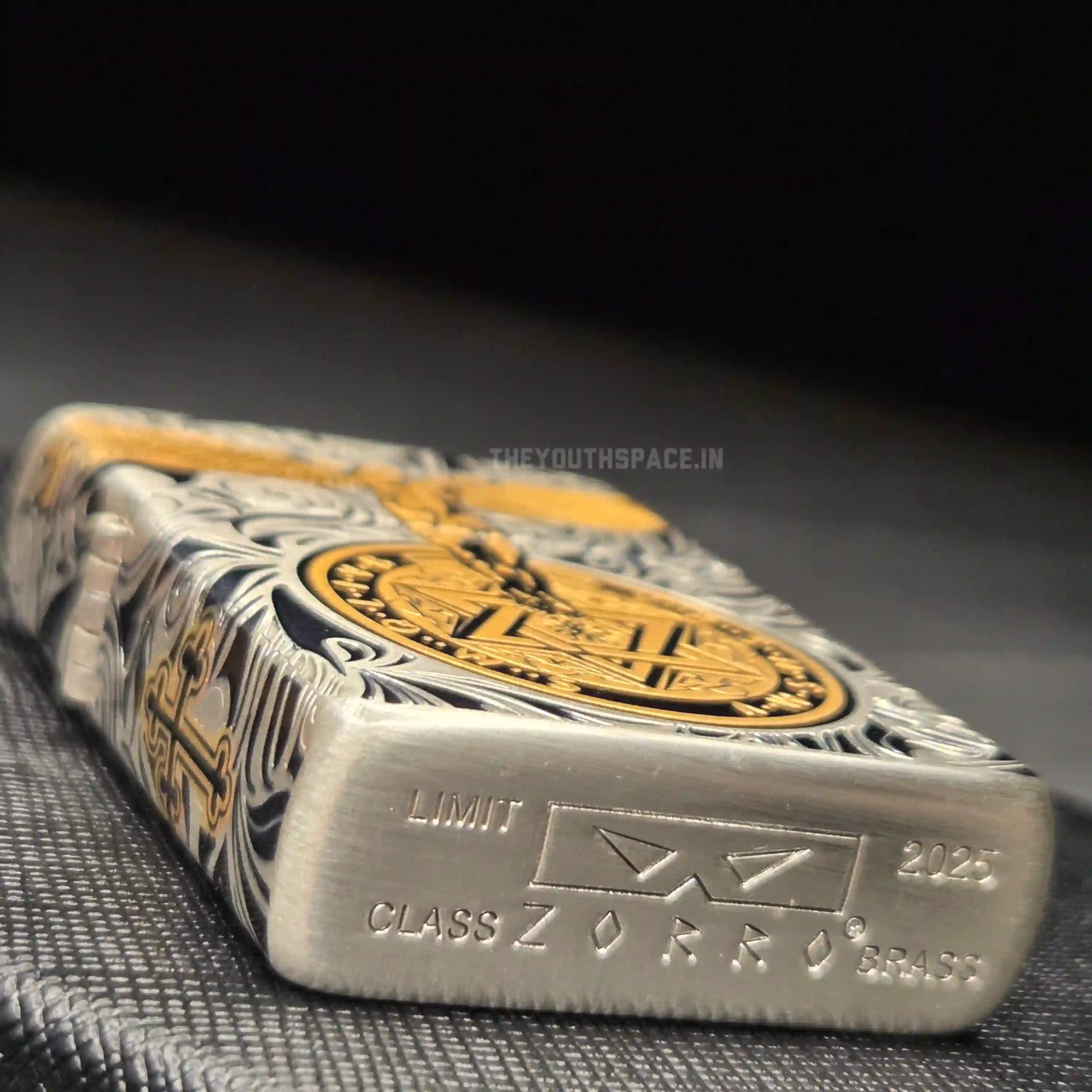 Zorro Ultimate Justice Guardian Angel Armor Lighter - Deep Relief Silver & Gold Edition