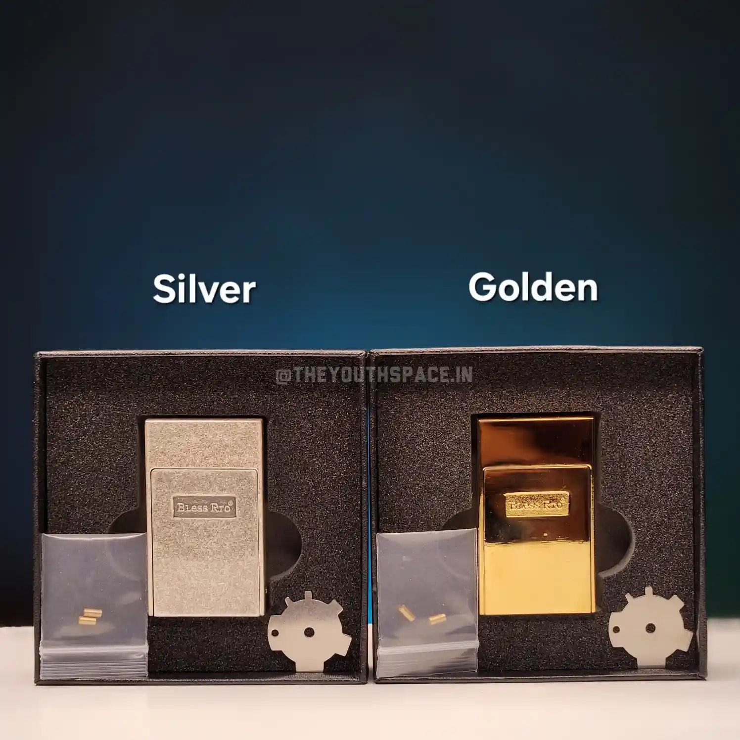 Retro Front-Flip Brass Lighter (Metallic)