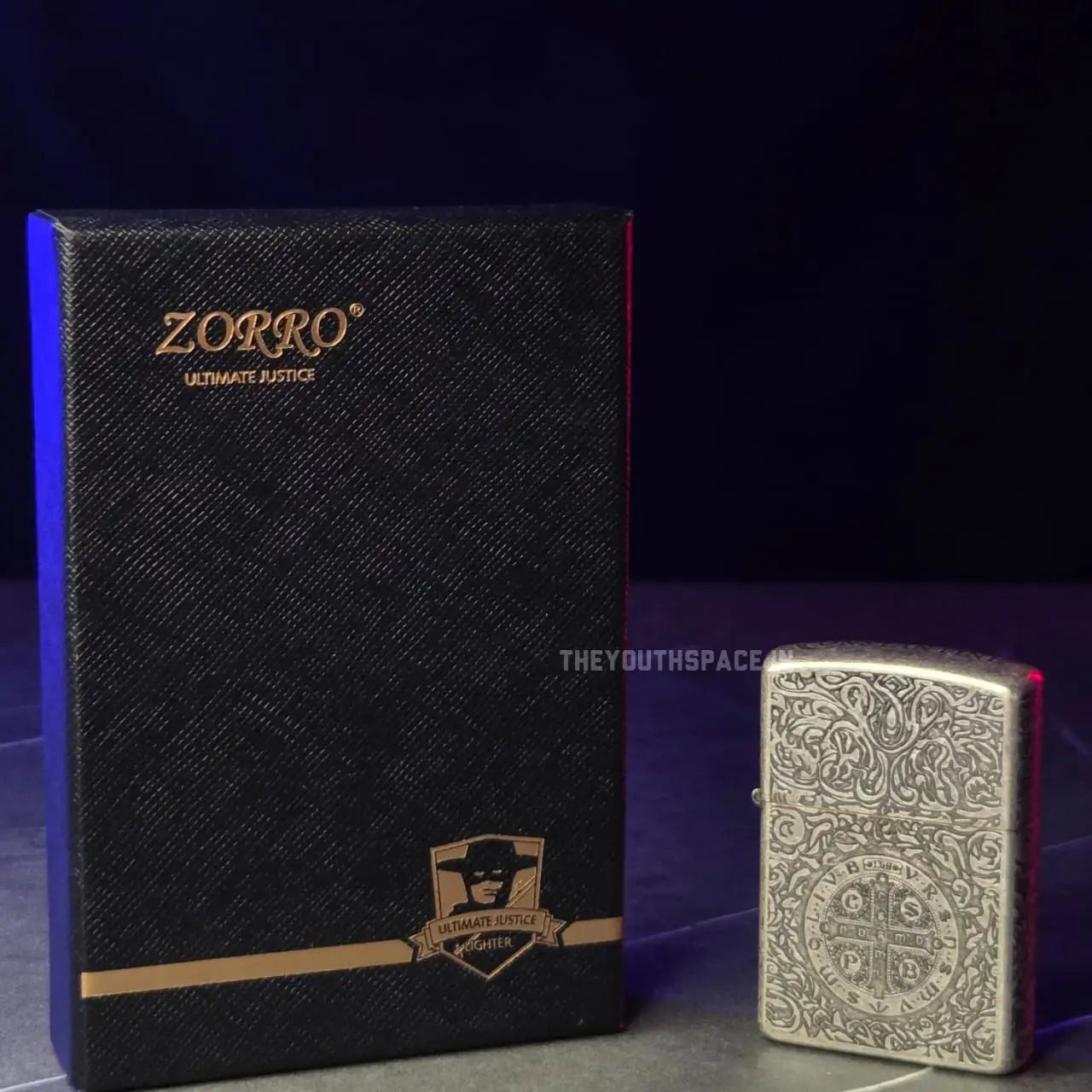 ZORRO Ultimate Justice Antique Brass Saint Benedict Cross Kerosene Lighter 2025