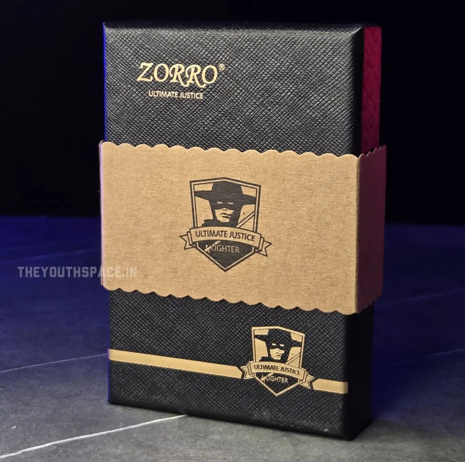 ZORRO ULTIMATE JUSTICE BRASS GOLDEN DRAGON EMBOSSED LIGHTER 24HK