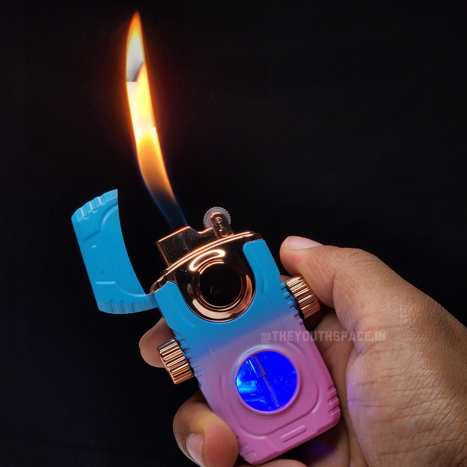 Premium Spinner Flame Shift Tank Lighter