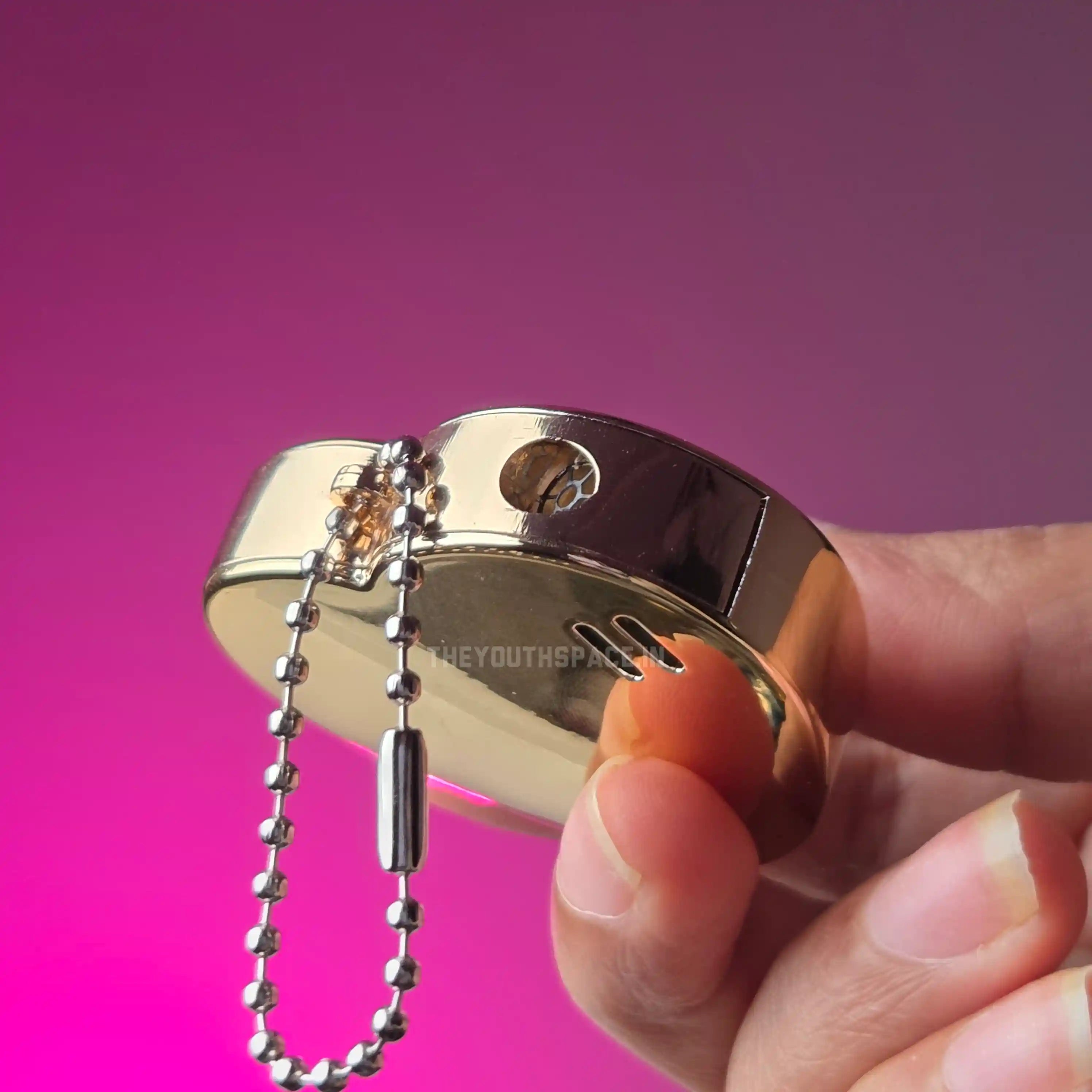 Dual Heart Red Jet Keyring Lighter