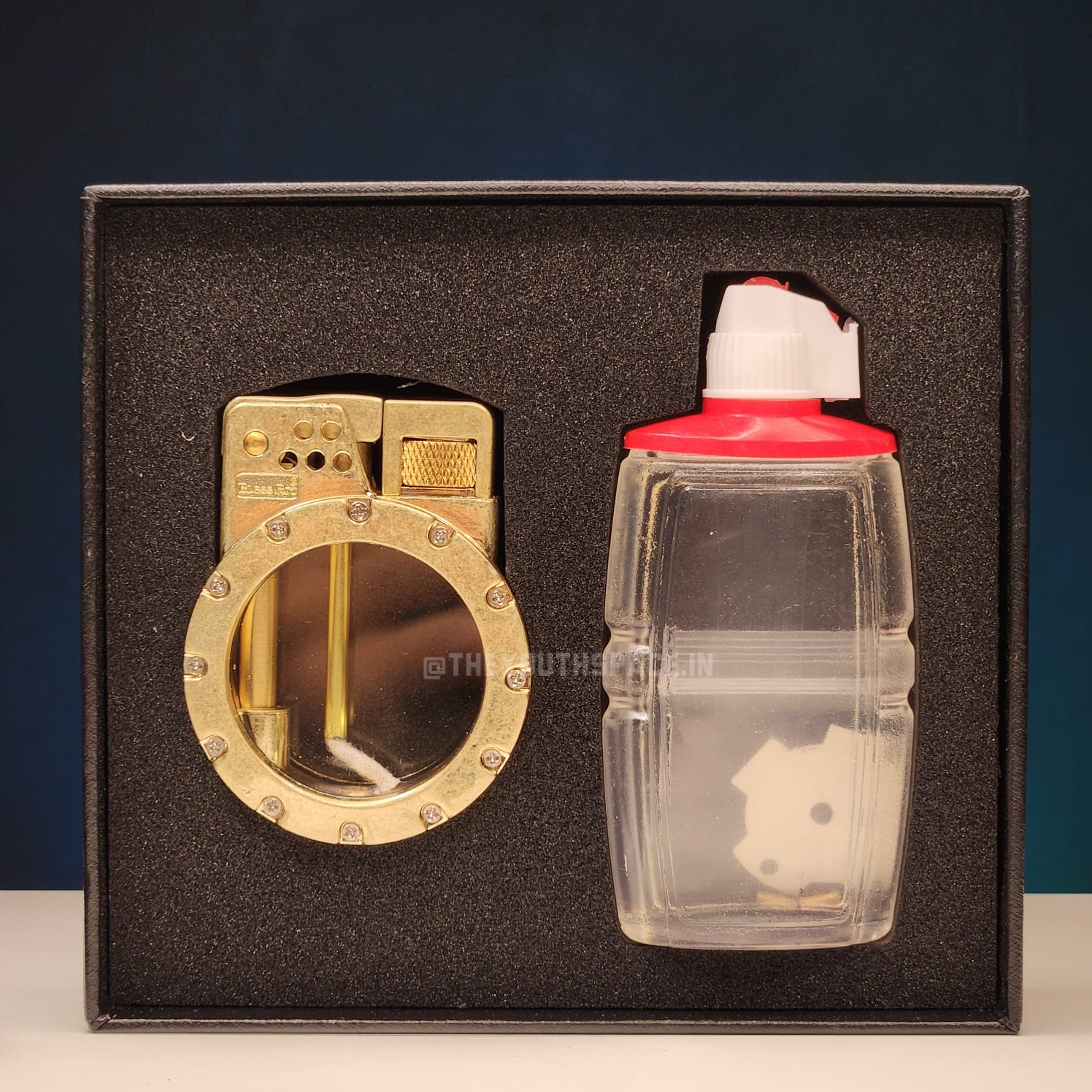 Retro Kerosene Visible Tank Lighter(Metallic)