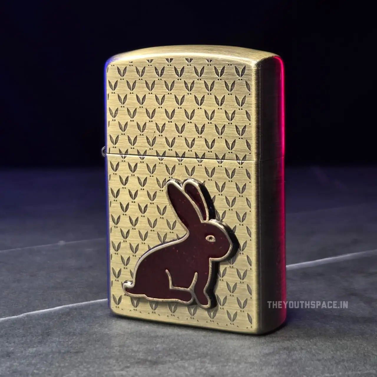 Zorro Ultimate Justice Brass red Bunny Emblem Lighter 22 HK