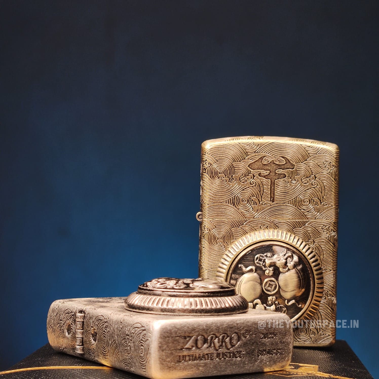 ZORRO ULTIMATE JUSTICE BRASS SPINNER BULL LIGHTER 2025