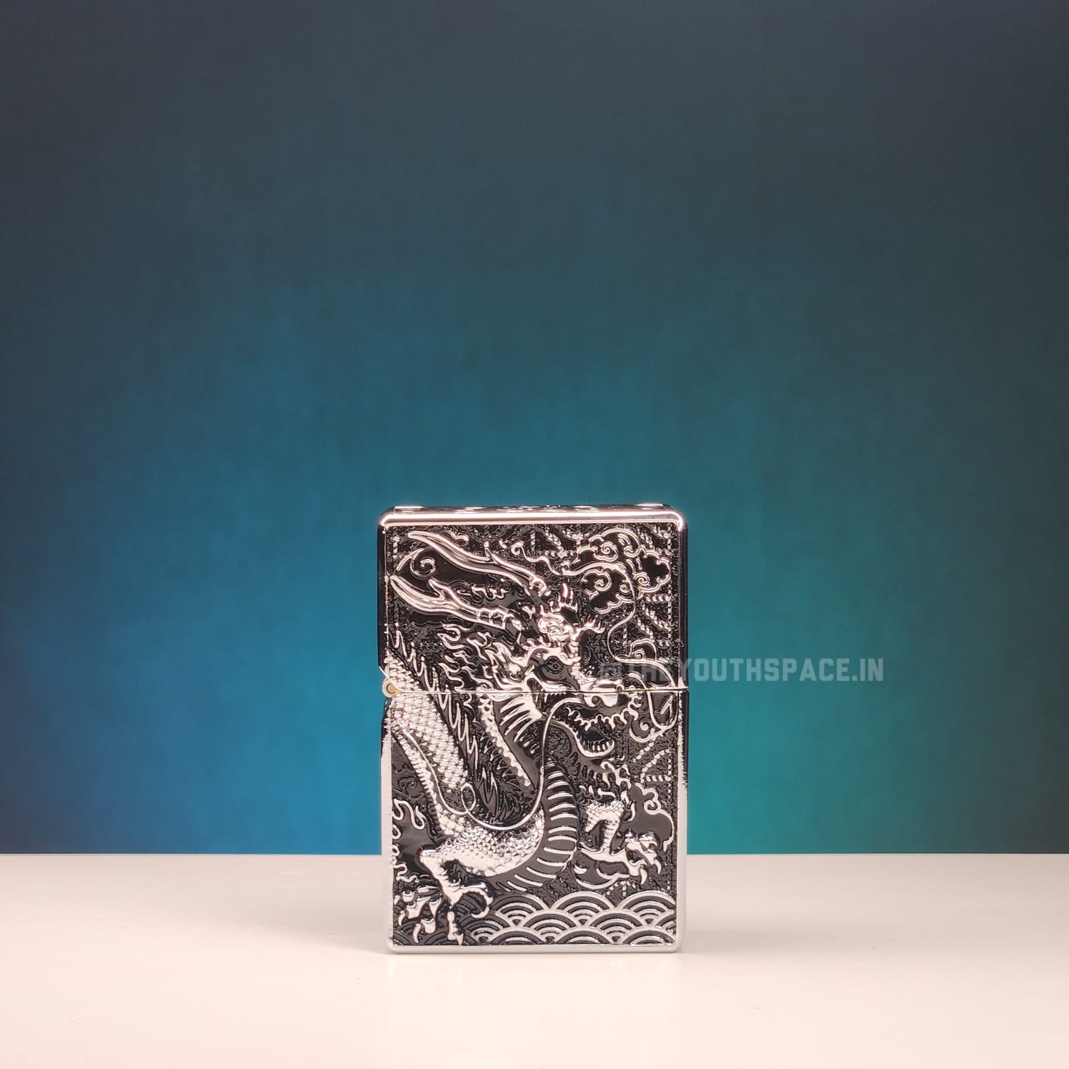 Zorro Ultimate Justice Brass Antique Dragon Embossed Lighter