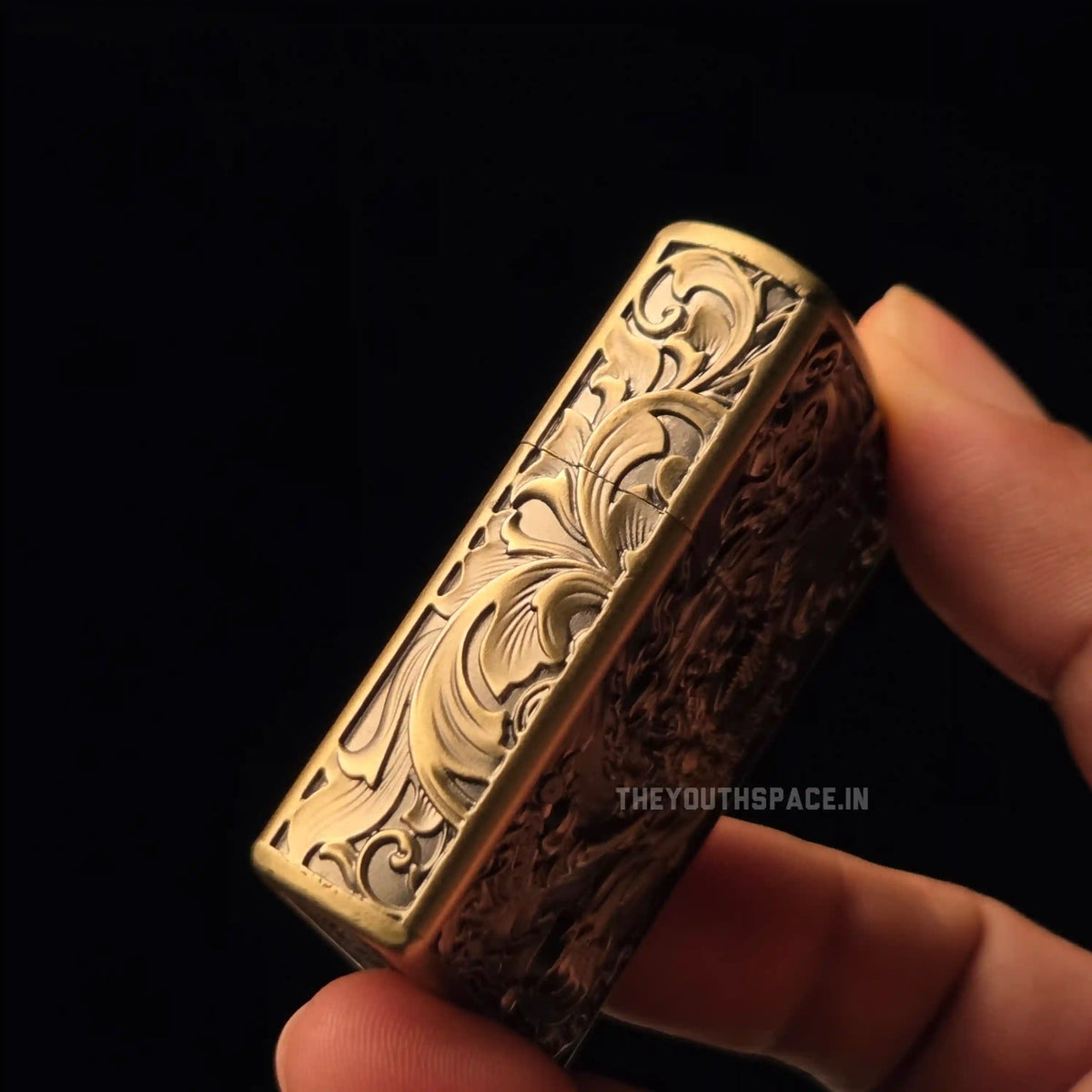 Zorro Ultimate Justice Brass 3D Carved Heavy Armor Mythical Guardian Creature Lighter