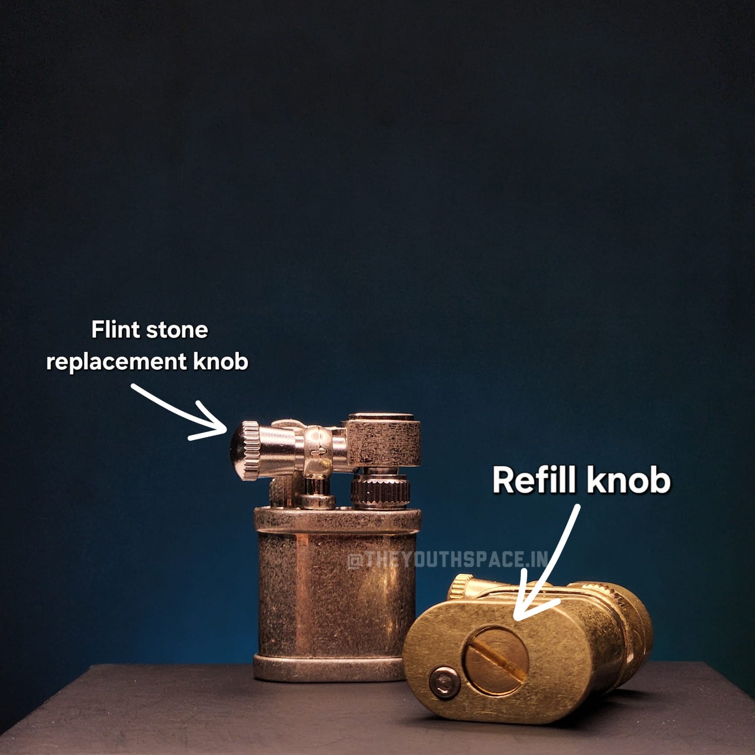 Mini Vintage Portable Hiking Lighter (Metallic)