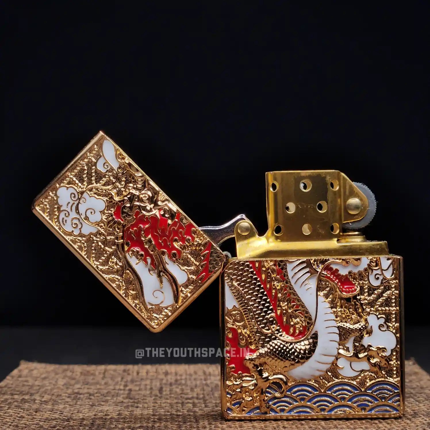 Zorro Ultimate Justice Brass Red Dragon Embossed Lighter 2025