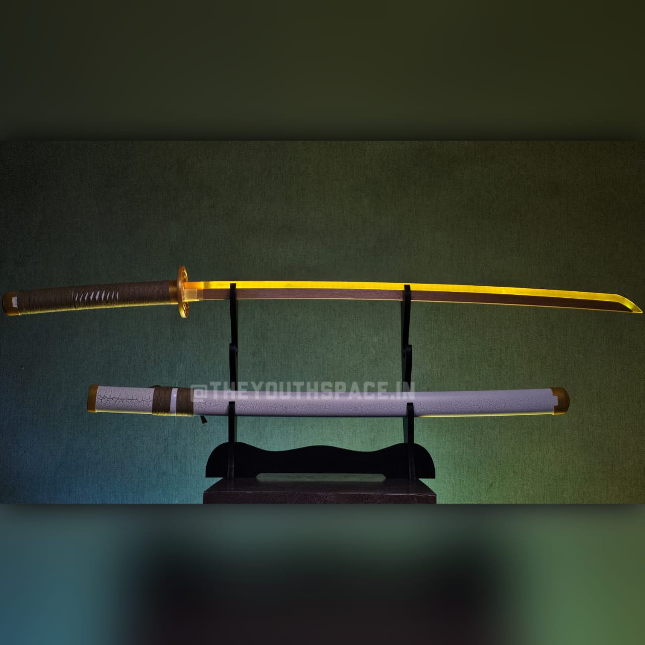 Anime neon wooden katana (104 cm)