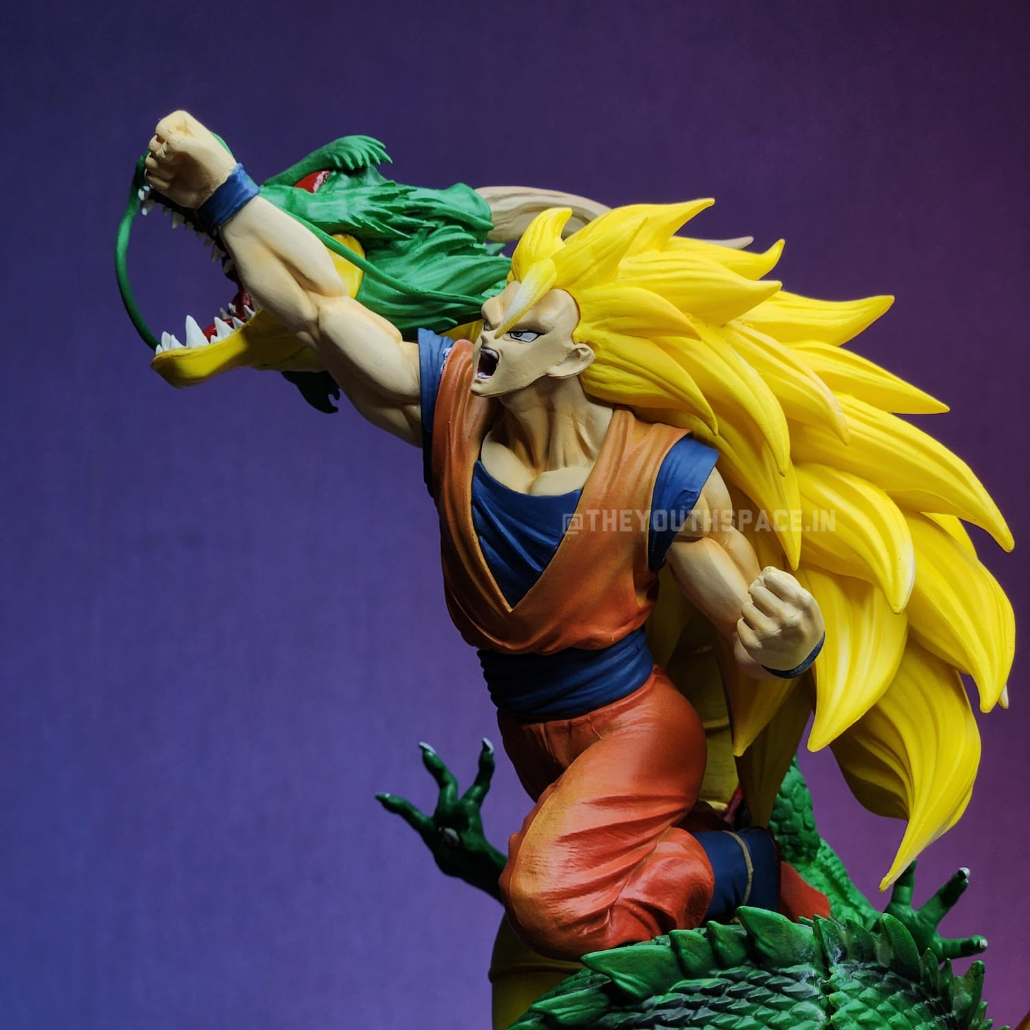 Goku Super Saiyan 3 with Shenron Action Figure - Dragon Ball