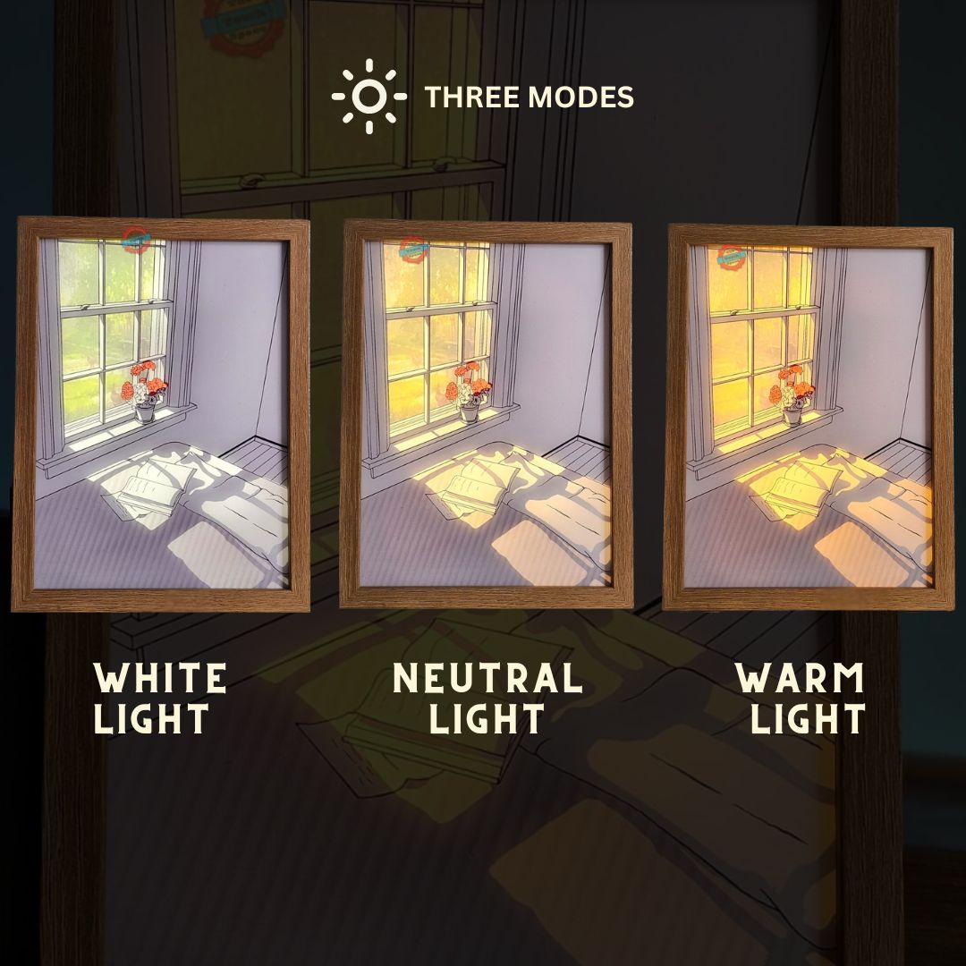 Window Shadow Artistic Light Frame