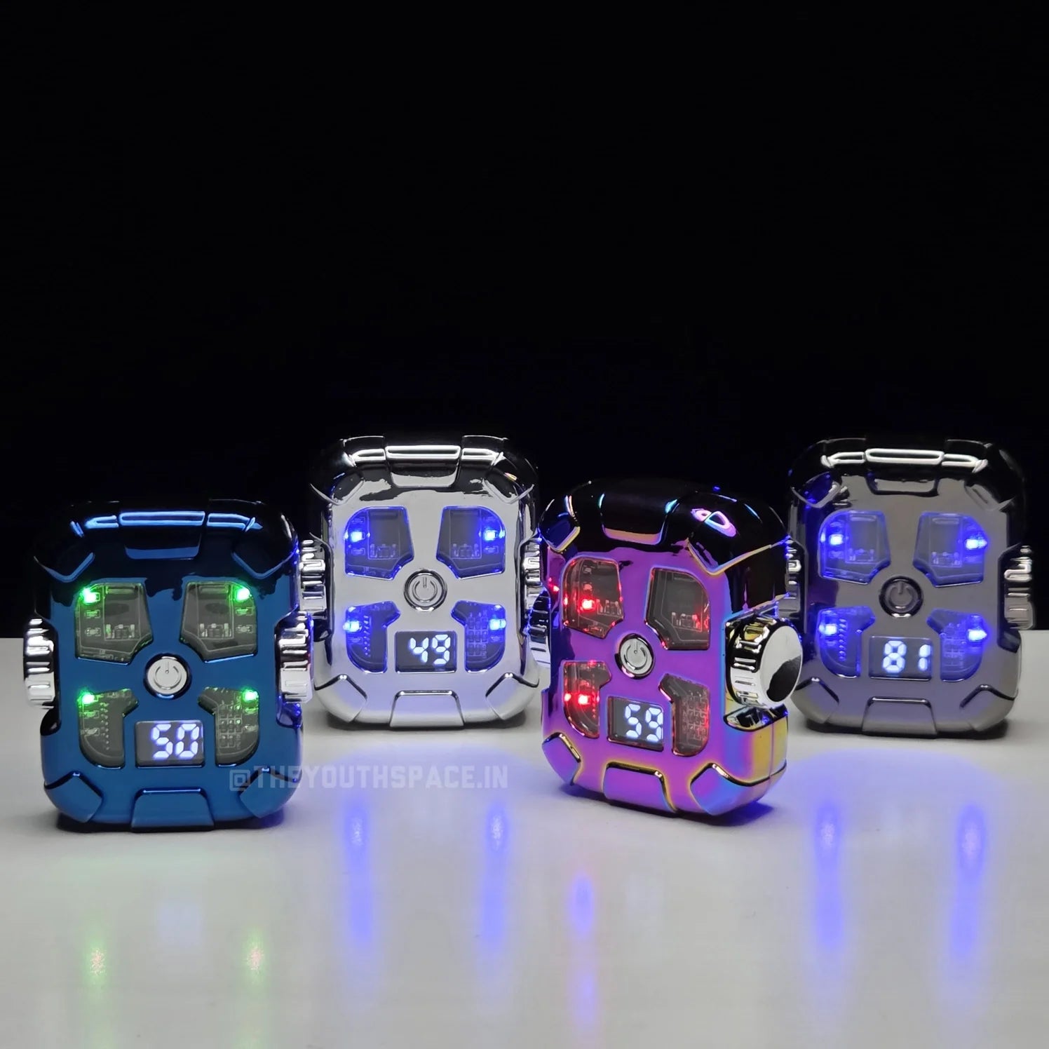 Double Arc Gyro Spinning Led USB rechargeable Lighter