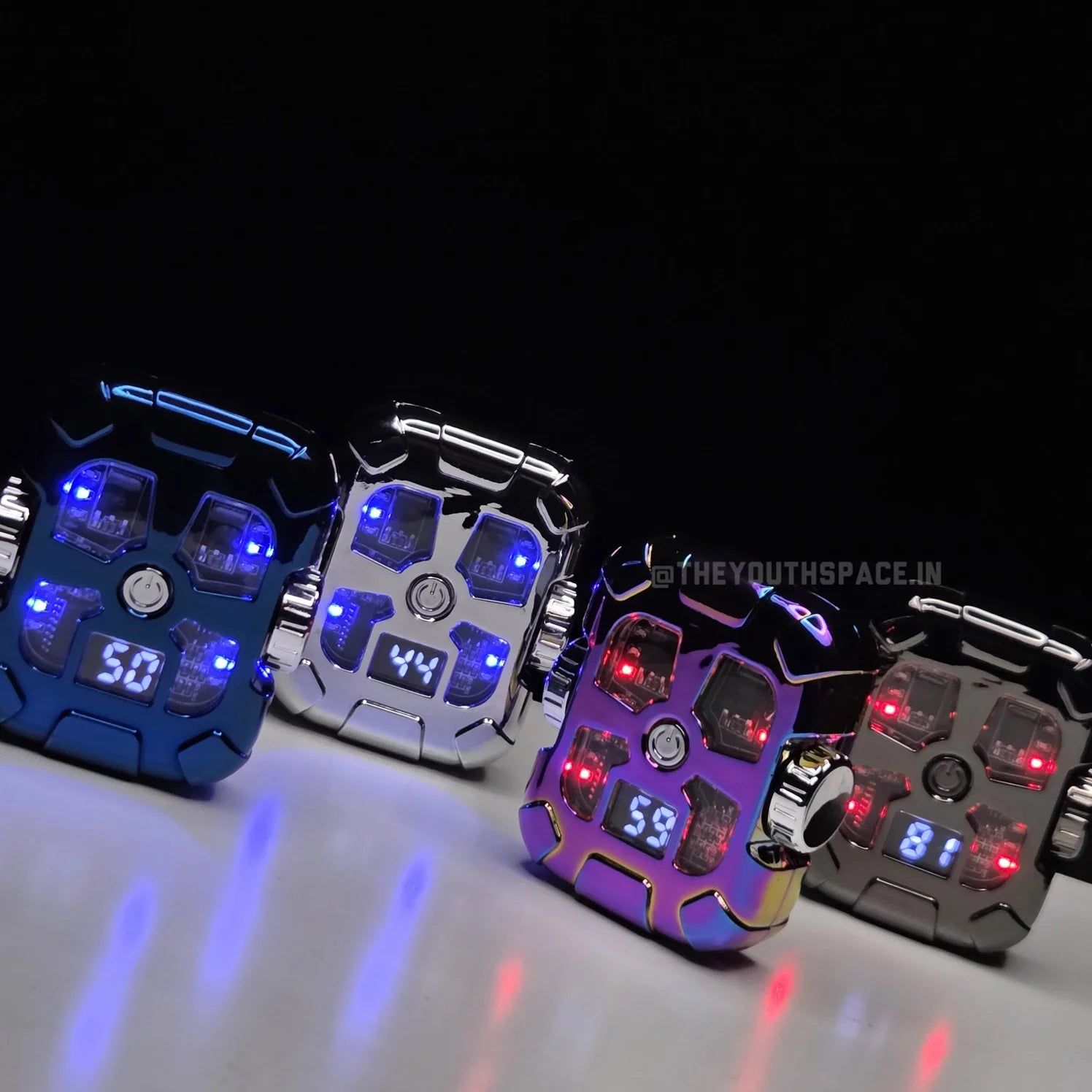 Double Arc Gyro Spinning Led USB rechargeable Lighter