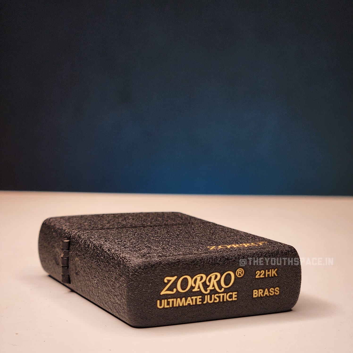 ZORRO Ultimate Justice Brass Matte Black Lighter 22HK