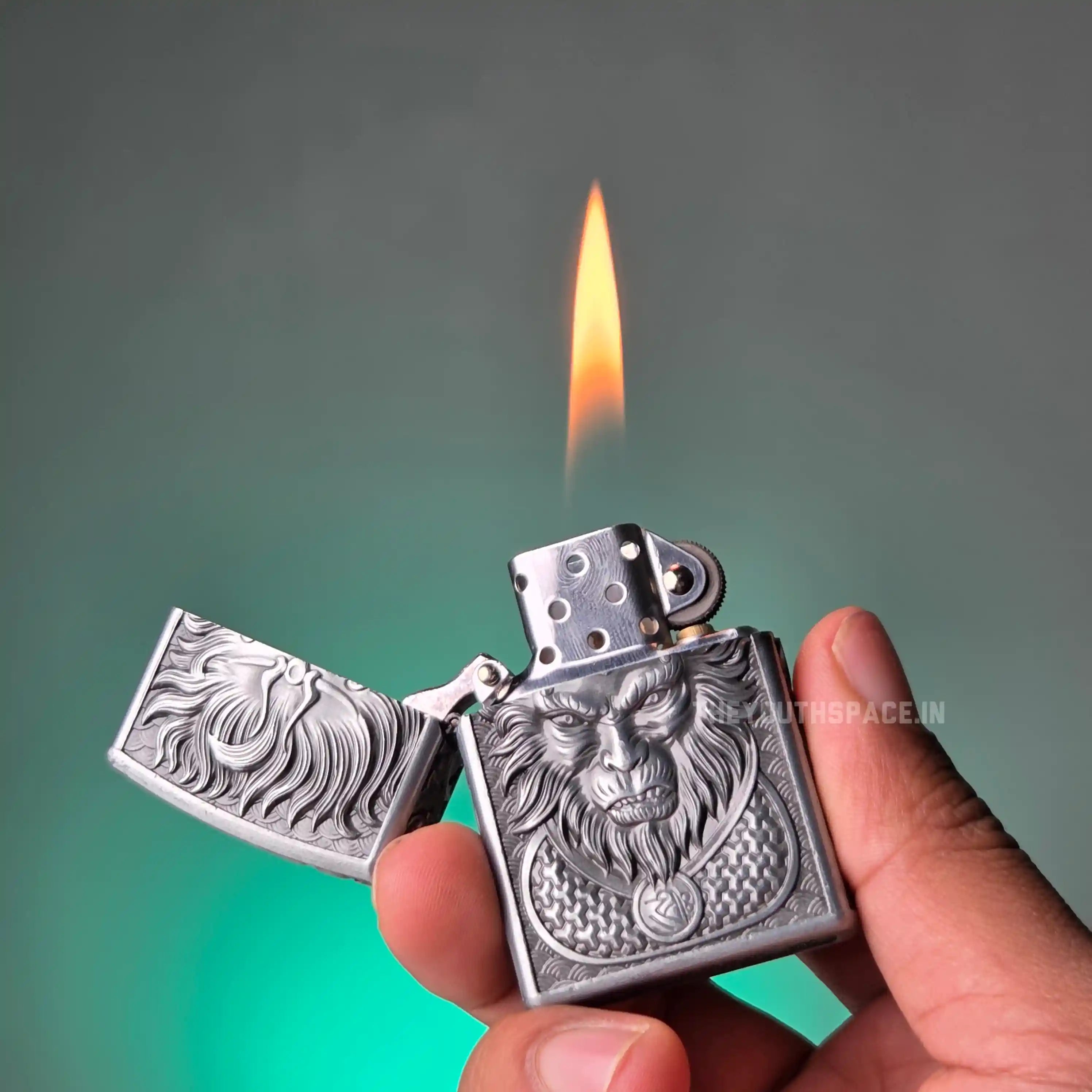 Zorro Ultimate Justice Brass Embossed Heavy Armor Wukong Kerosene Lighter 24HK