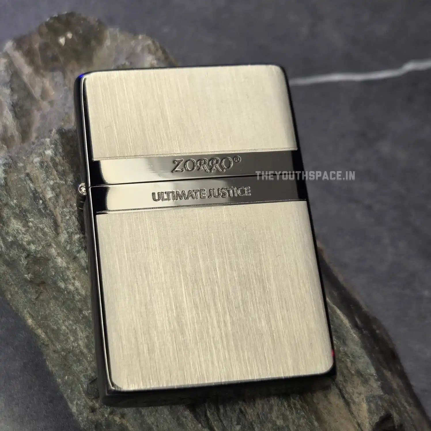 ZORRO ULTIMATE JUSTICE BRASS SEMI SLIM MATTE GREY LIGHTER 22HK