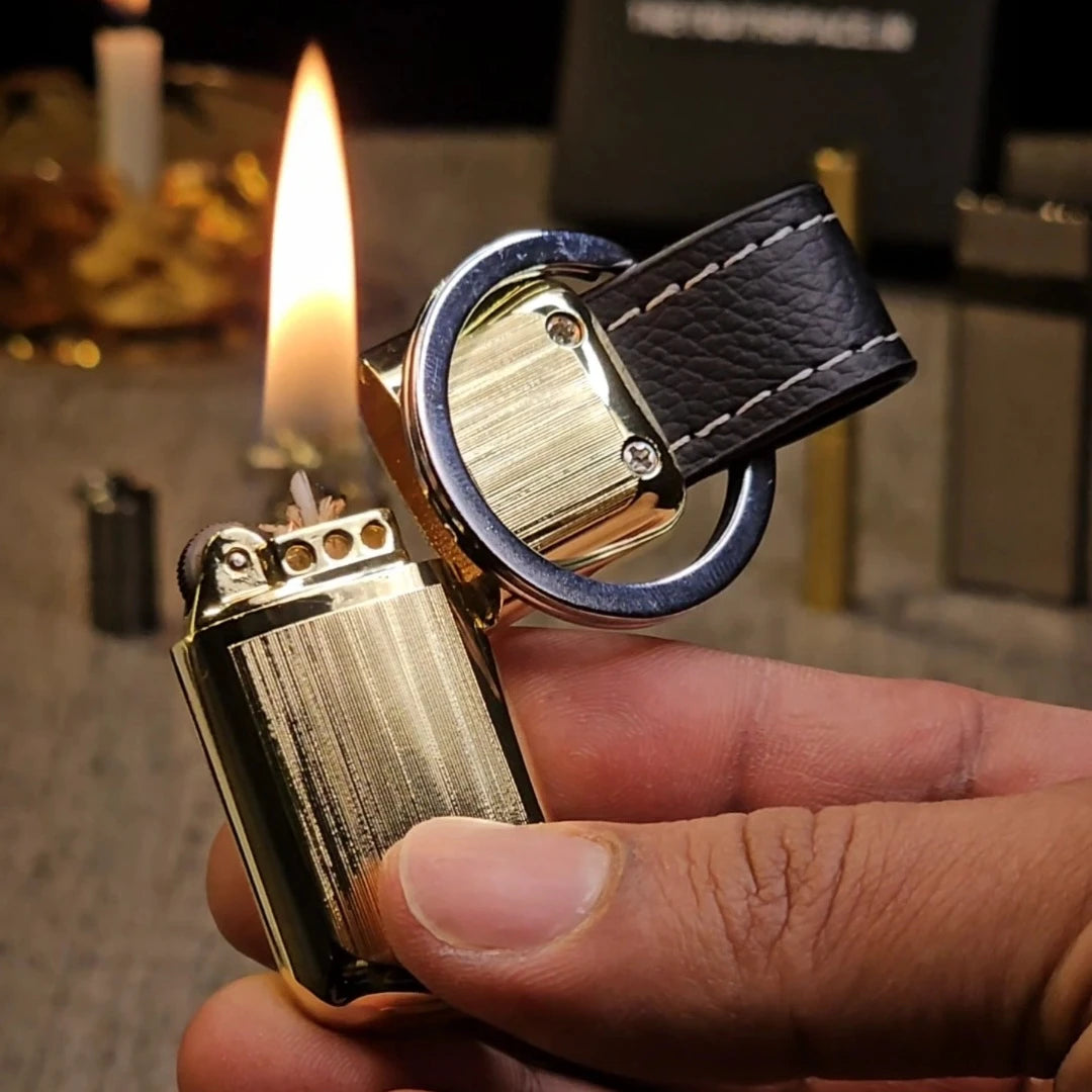 Hidden Keychain Flint Lighter