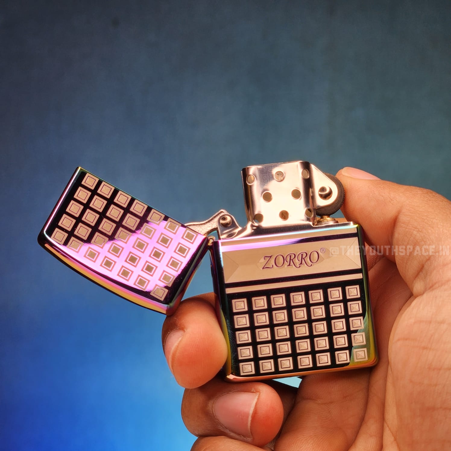 ZORRO ULTIMATE JUSTICE BRASS MULTI-COLOR LIGHTER 22HK