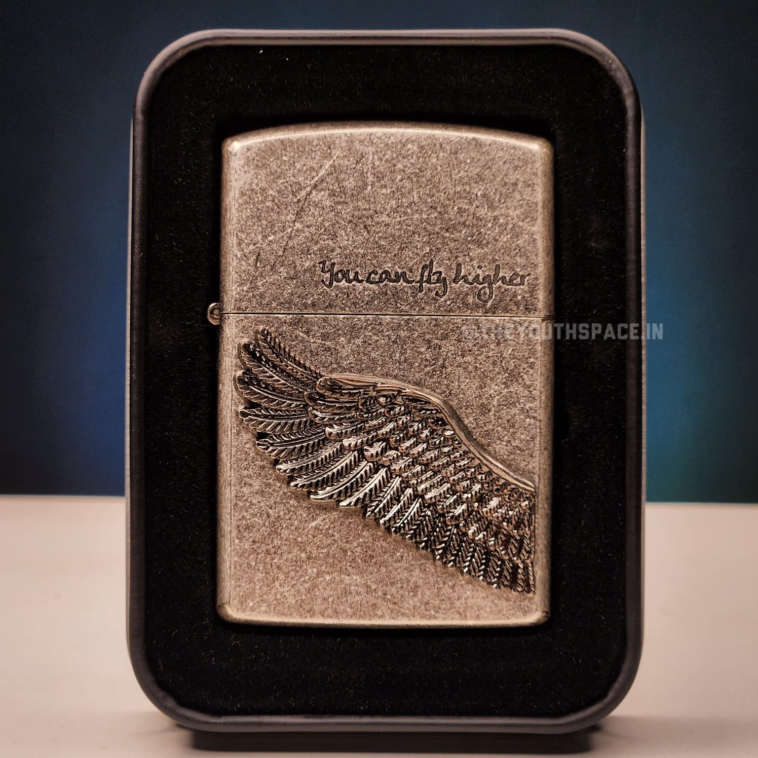 ZORRO ULTIMATE JUSTICE BRASS ANTIQUE WING EMBOSSED LIGHTER 2025