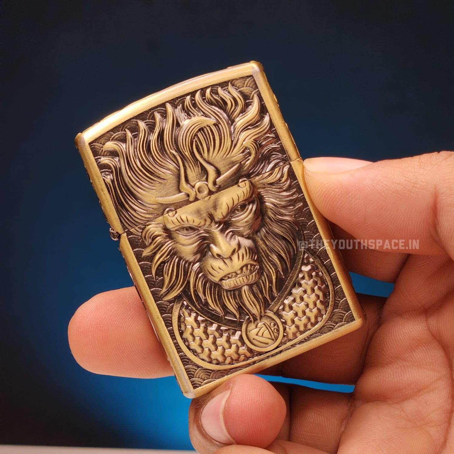 Zorro Ultimate Justice Brass Embossed Heavy Armor Wukong Kerosene Lighter 24HK
