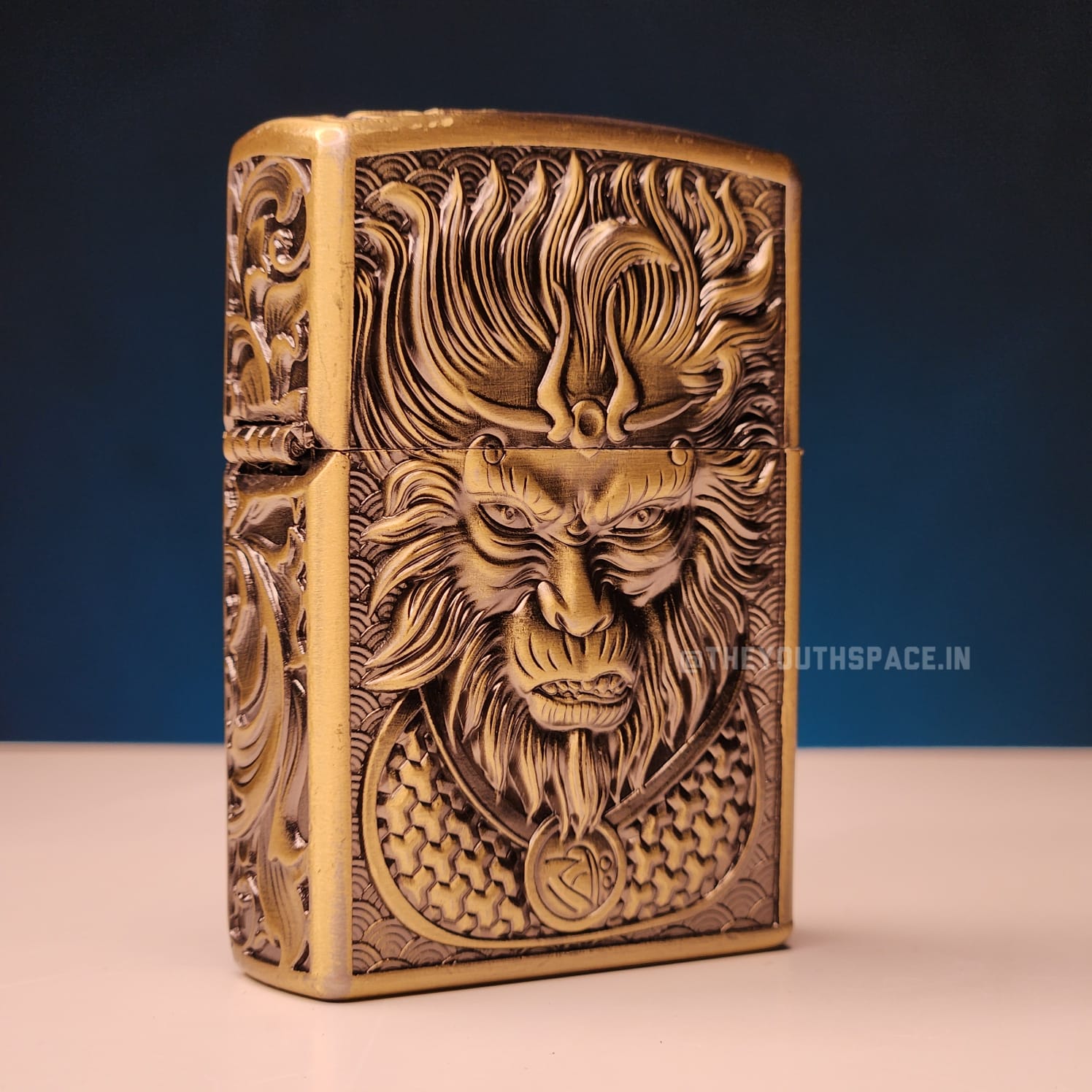 Zorro Ultimate Justice Brass Embossed Heavy Armor Wukong Kerosene Lighter 24HK