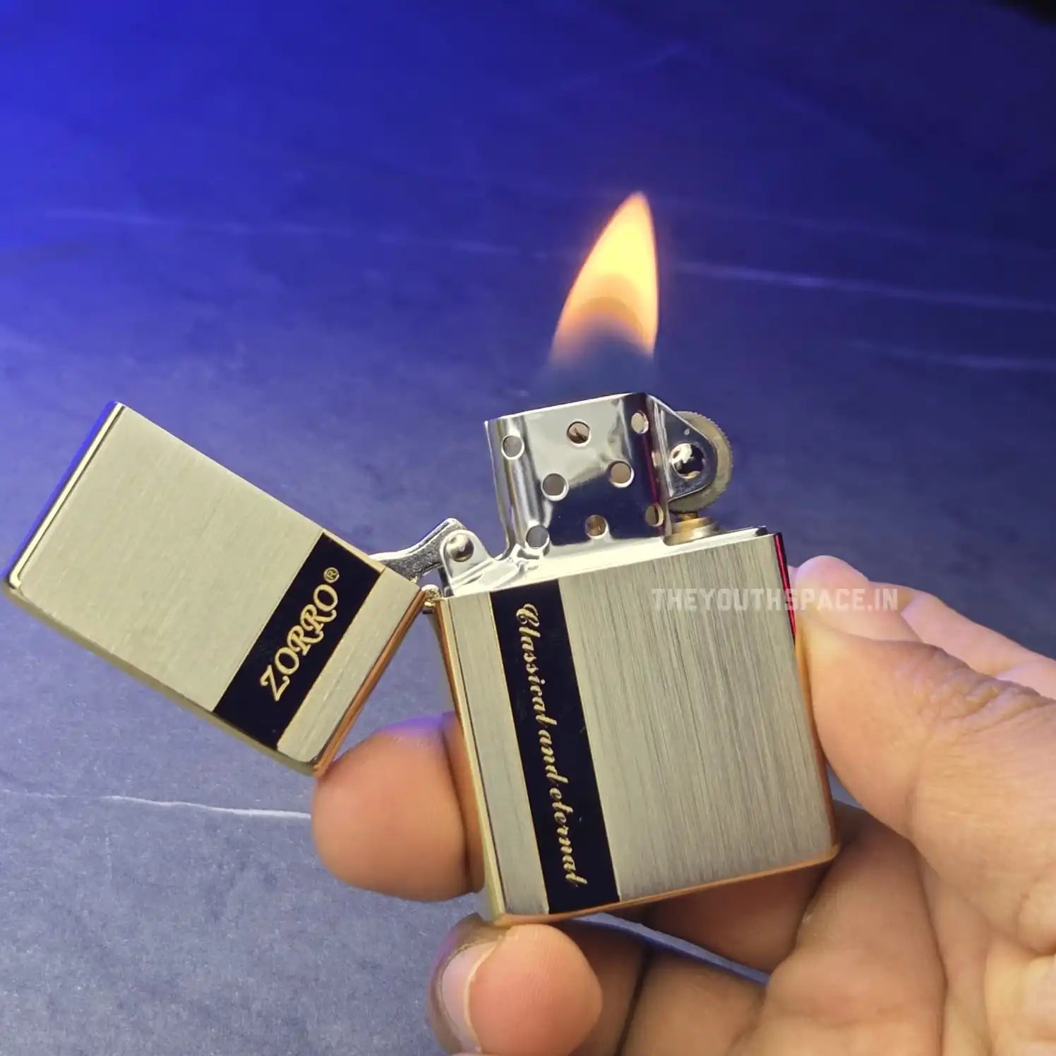 ZORRO ULTIMATE JUSTICE BRASS CLASSIC AND ETARNAL LIGHTER 23HK