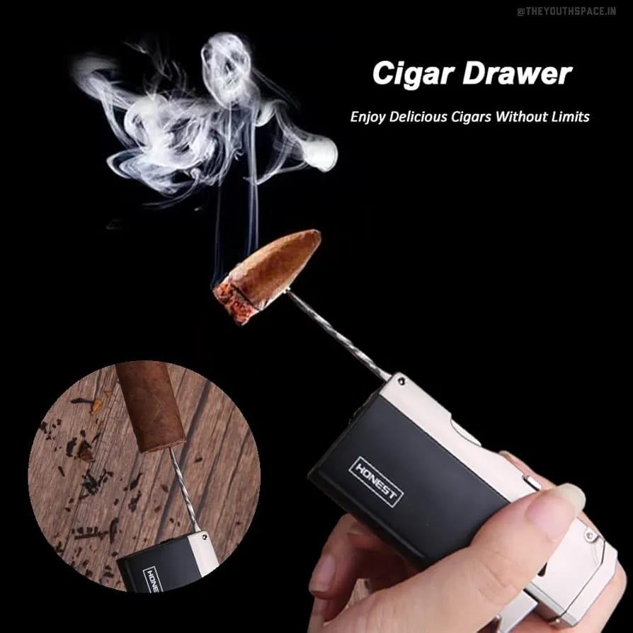 Cigar Lighter Jet Flame (Metallic)