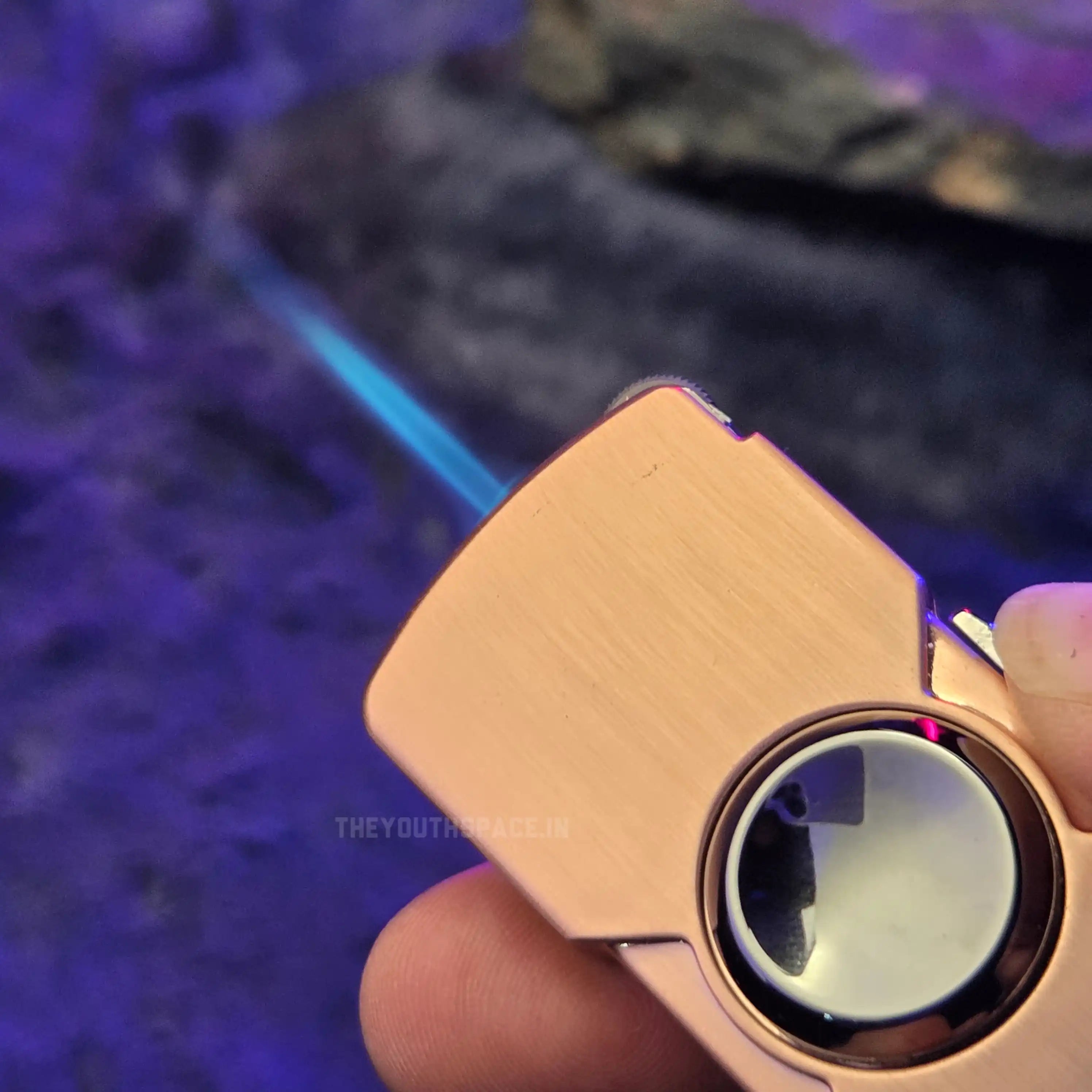 Fidget Spinner Jet Lighter (Metallic)