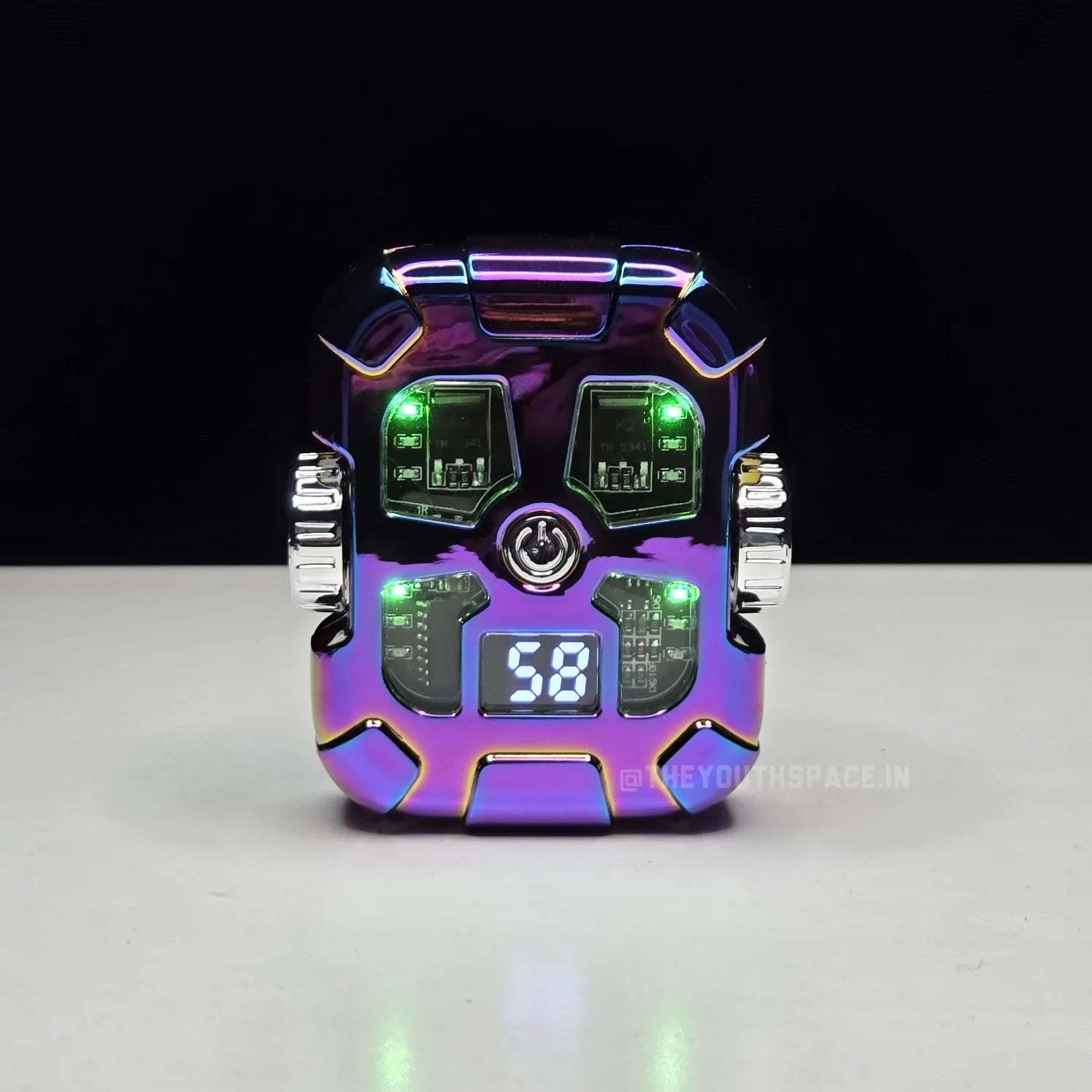 Double Arc Gyro Spinning Led USB rechargeable Lighter