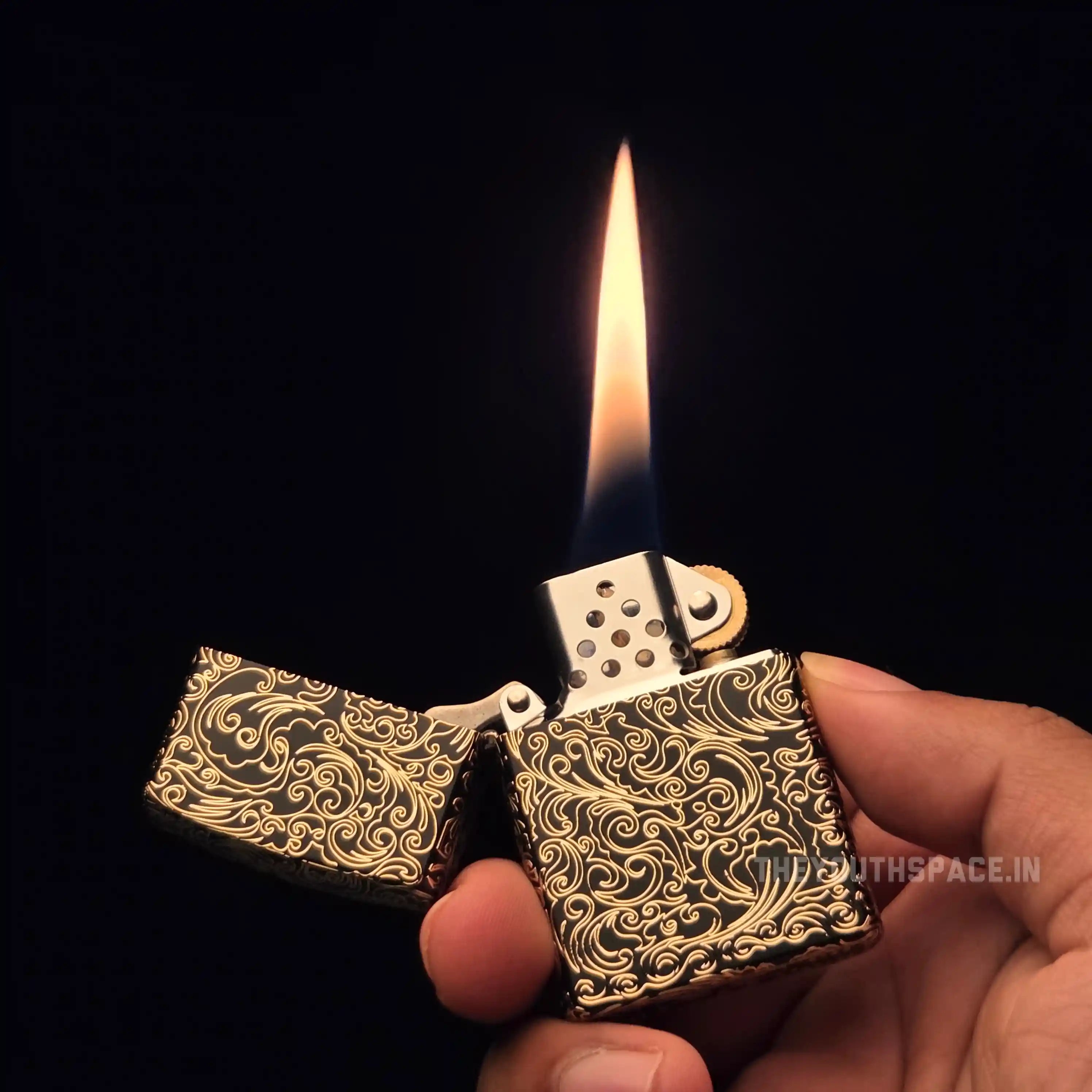 Zorro Limit Class Brass 2nd Generation Gold Detailing Lighter