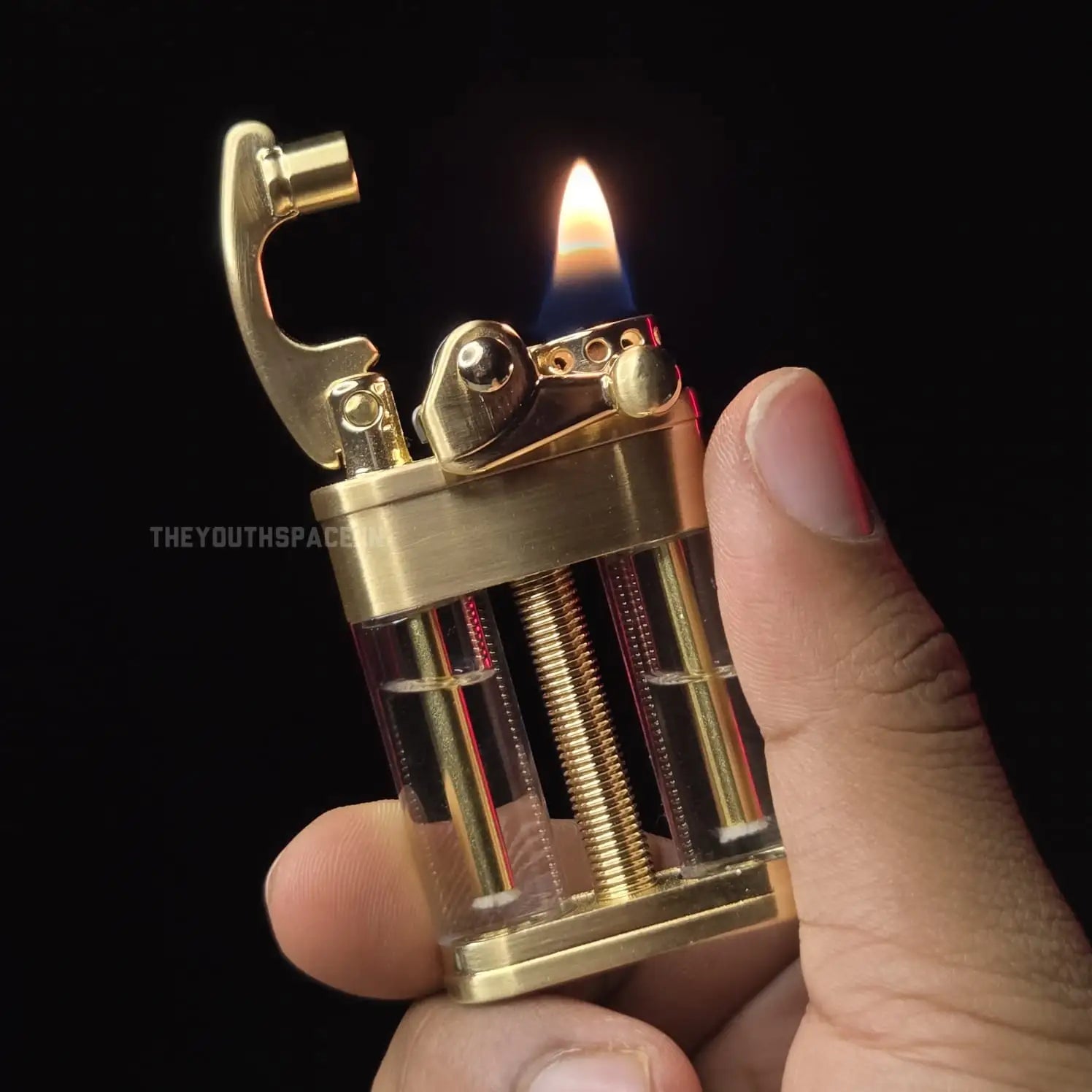 ZORRO 721 VINTAGE ROCKER ARM DOUBLE OIL TANK LIGHTER