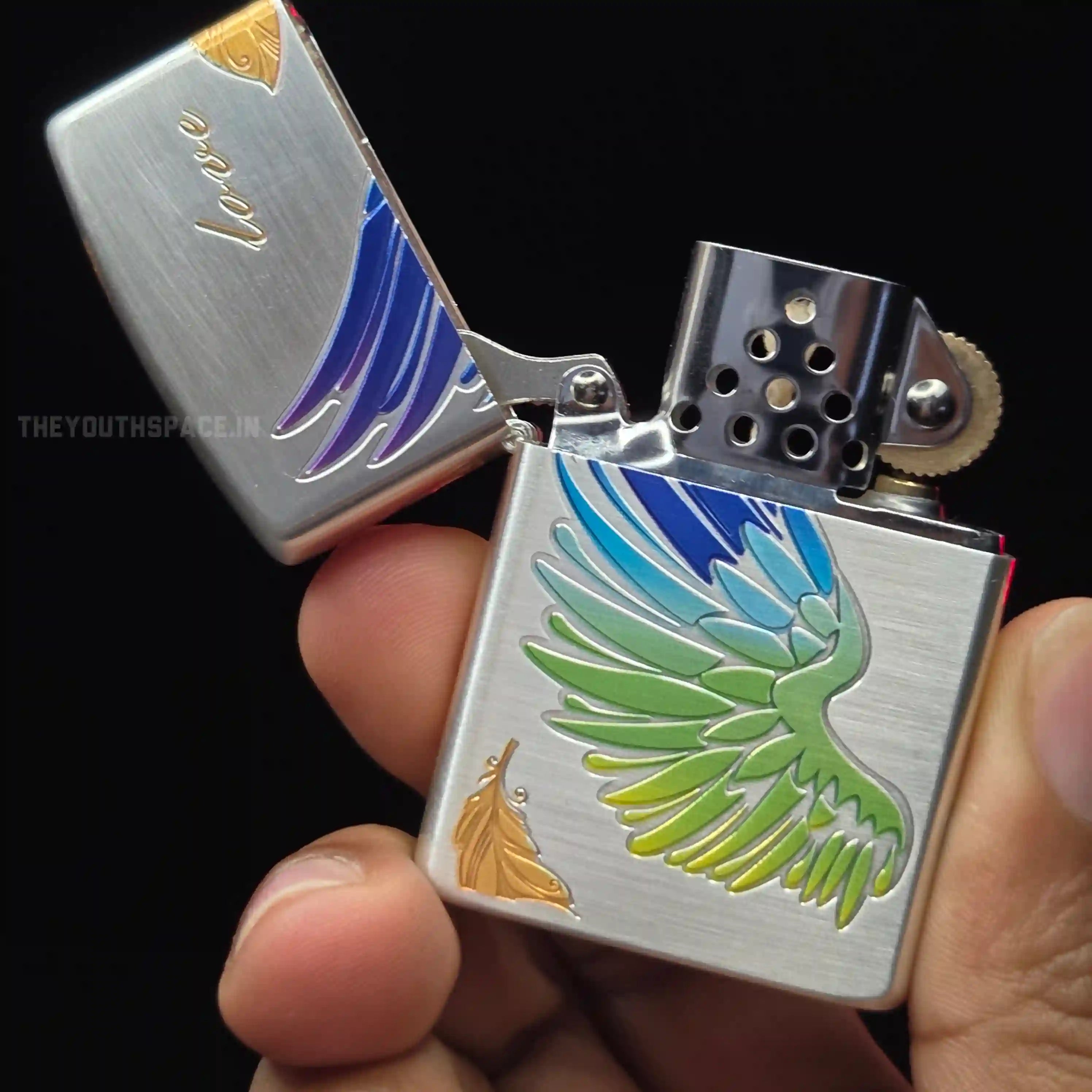 ZORRO Ultimate Justice Brass Multicoloured Angel Wing Lighter 2025
