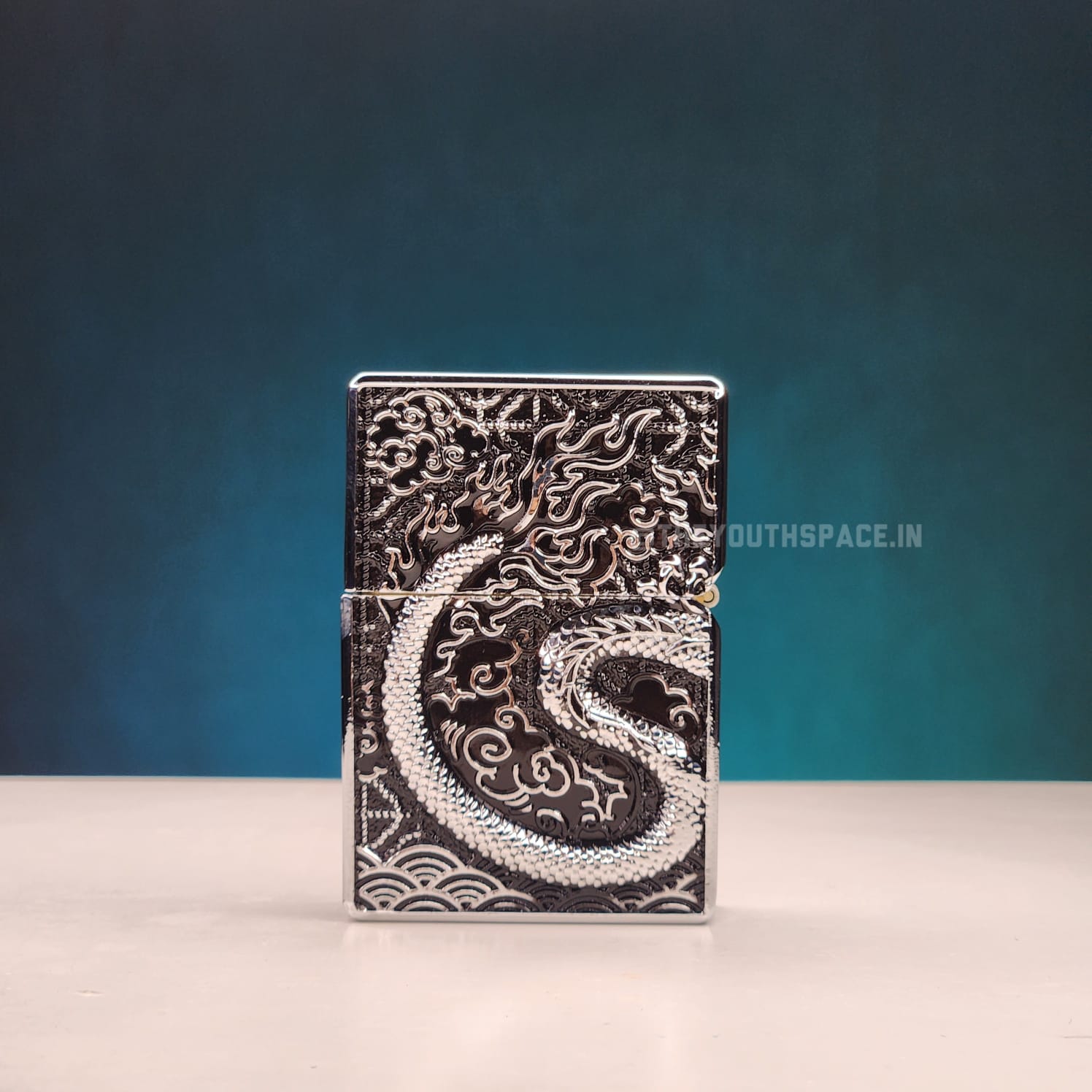 Zorro Ultimate Justice Brass Antique Dragon Embossed Lighter