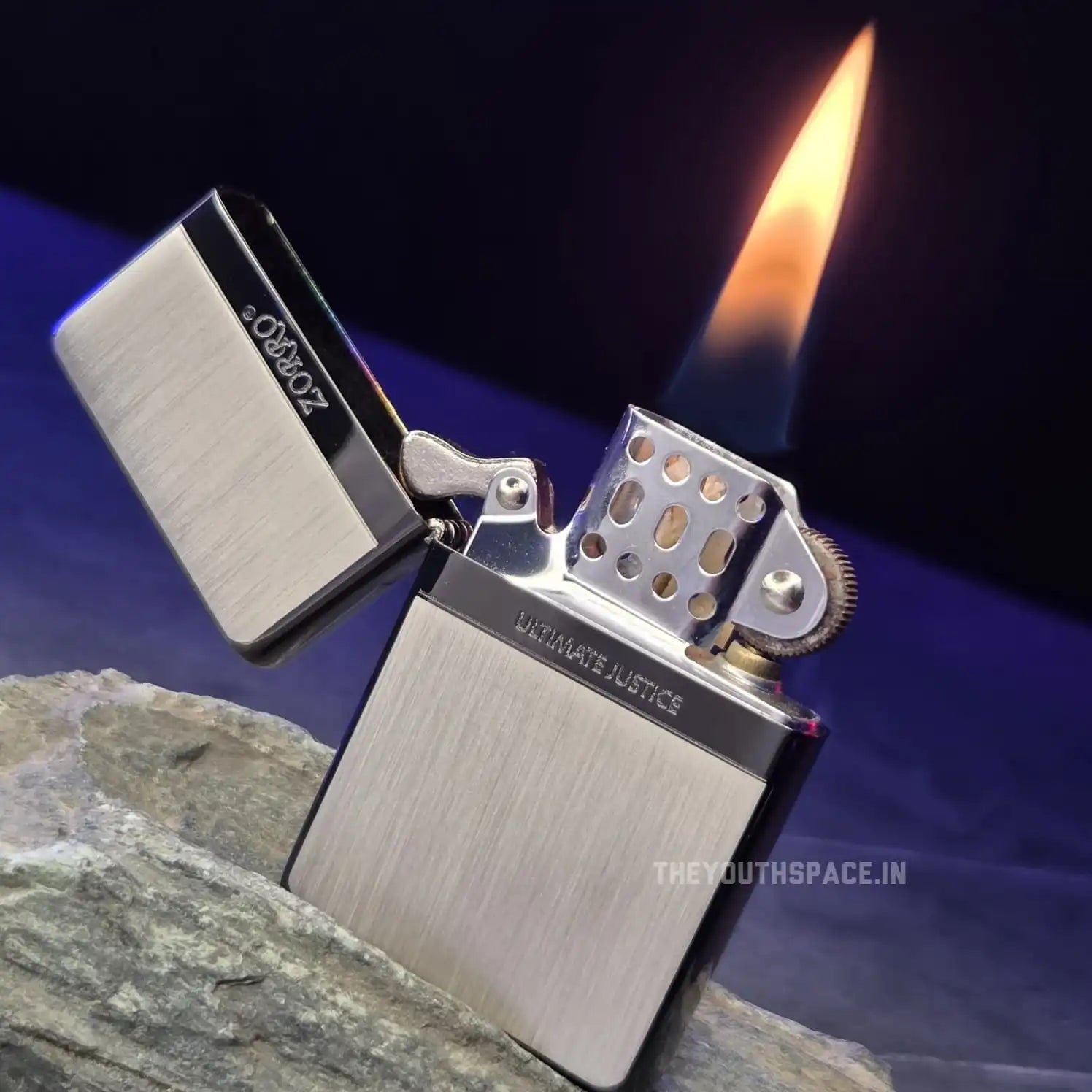 ZORRO ULTIMATE JUSTICE BRASS SEMI SLIM MATTE GREY LIGHTER 22HK