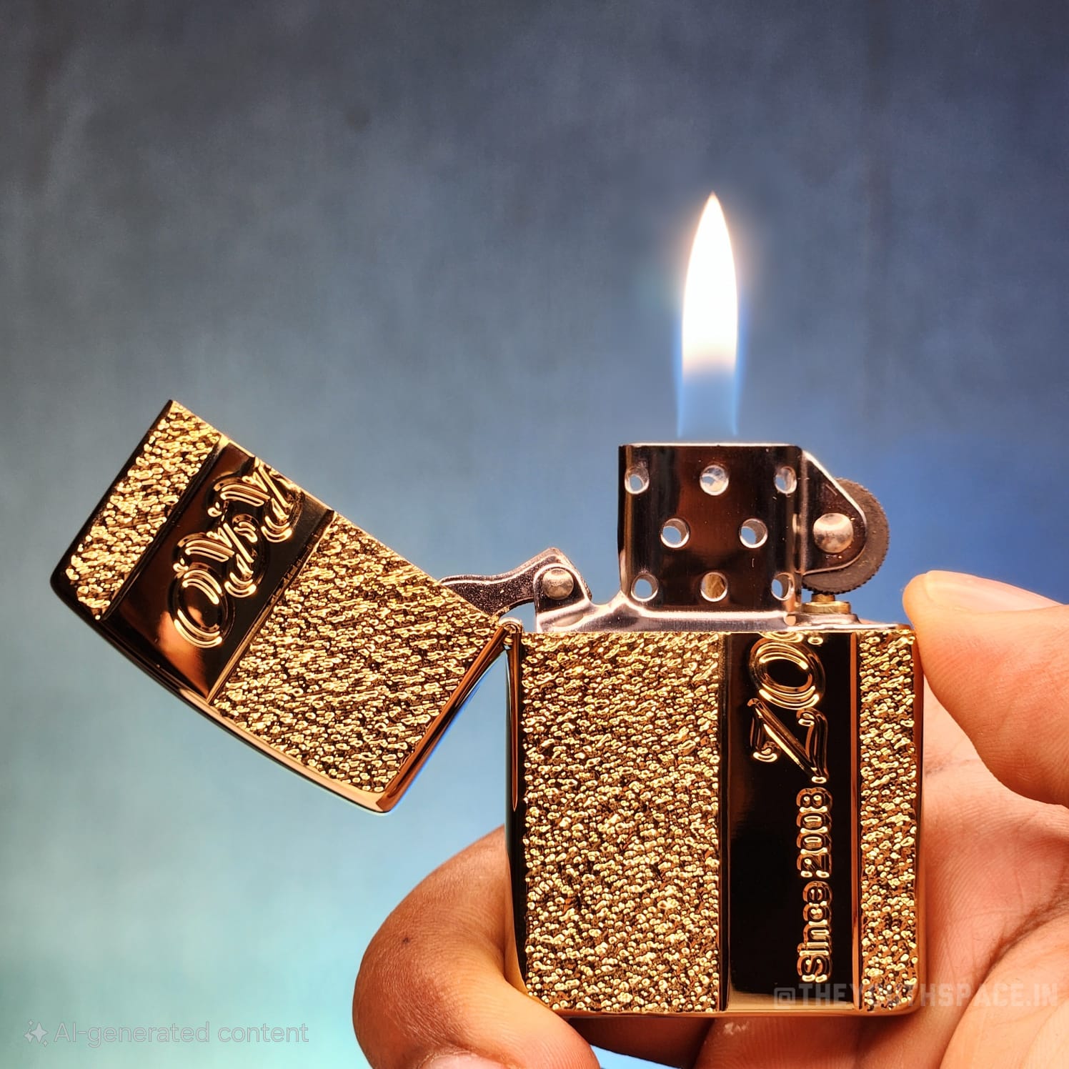 ZORRO ULTIMATE JUSTICE BRASS METALLIC GOLD COLOR LIGHTER 23HK