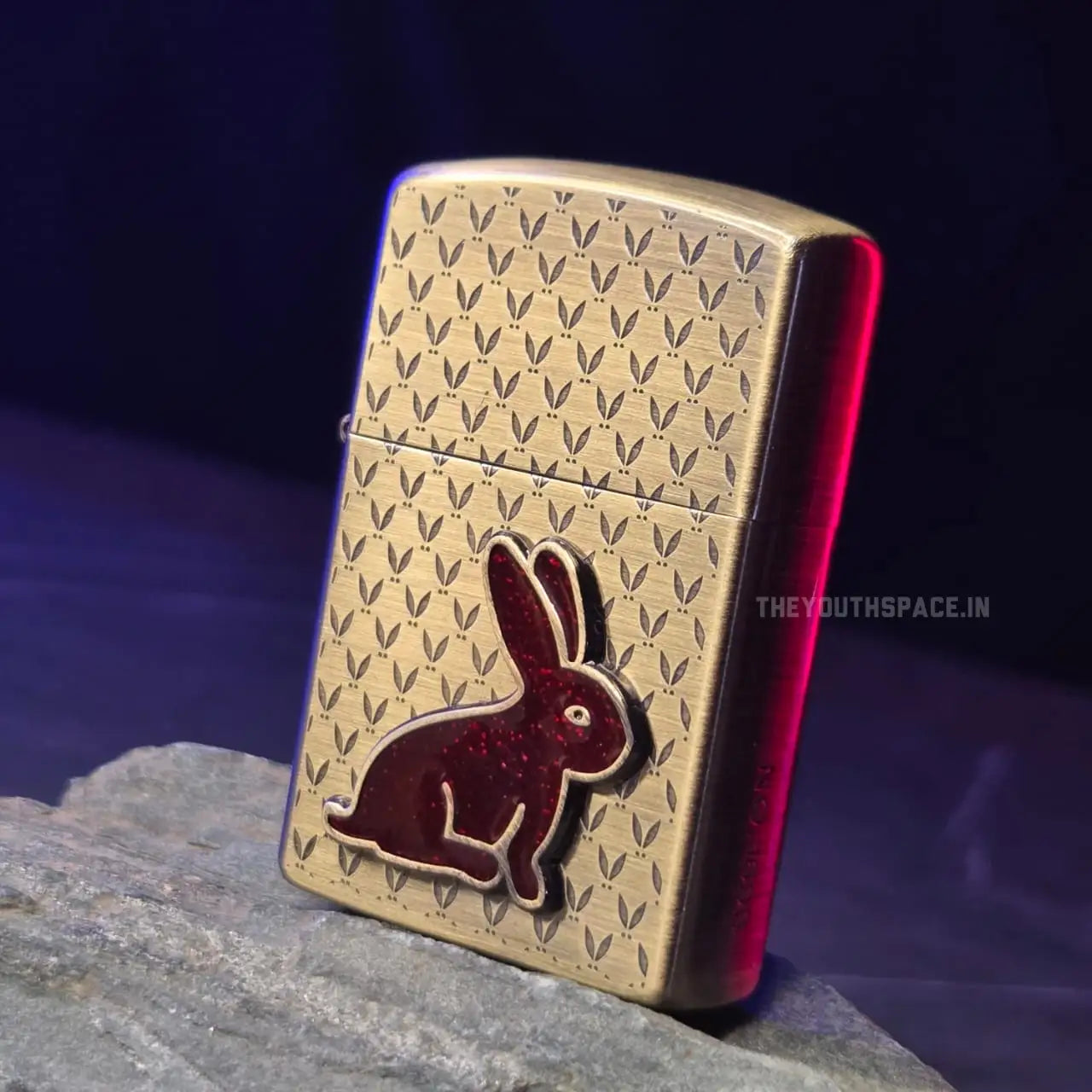 Zorro Ultimate Justice Brass red Bunny Emblem Lighter 22 HK