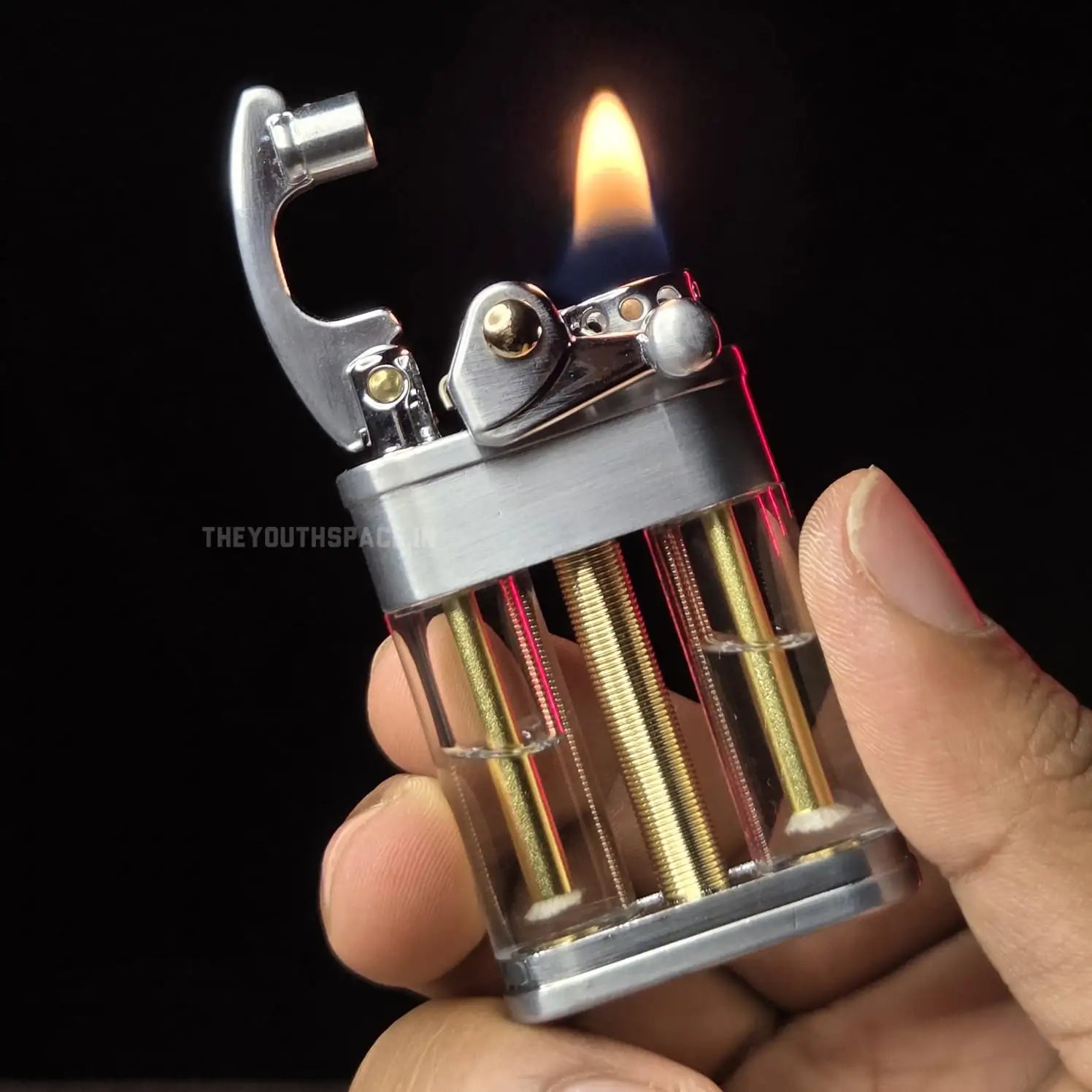 ZORRO 721 VINTAGE ROCKER ARM DOUBLE OIL TANK LIGHTER