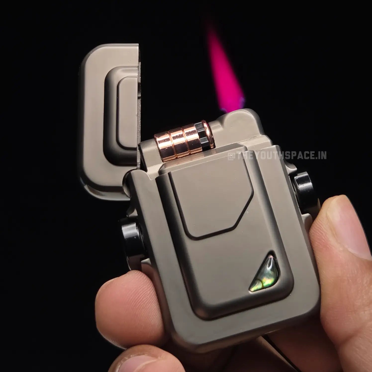 NOX Redline Spinner Red Flame Jet Lighter