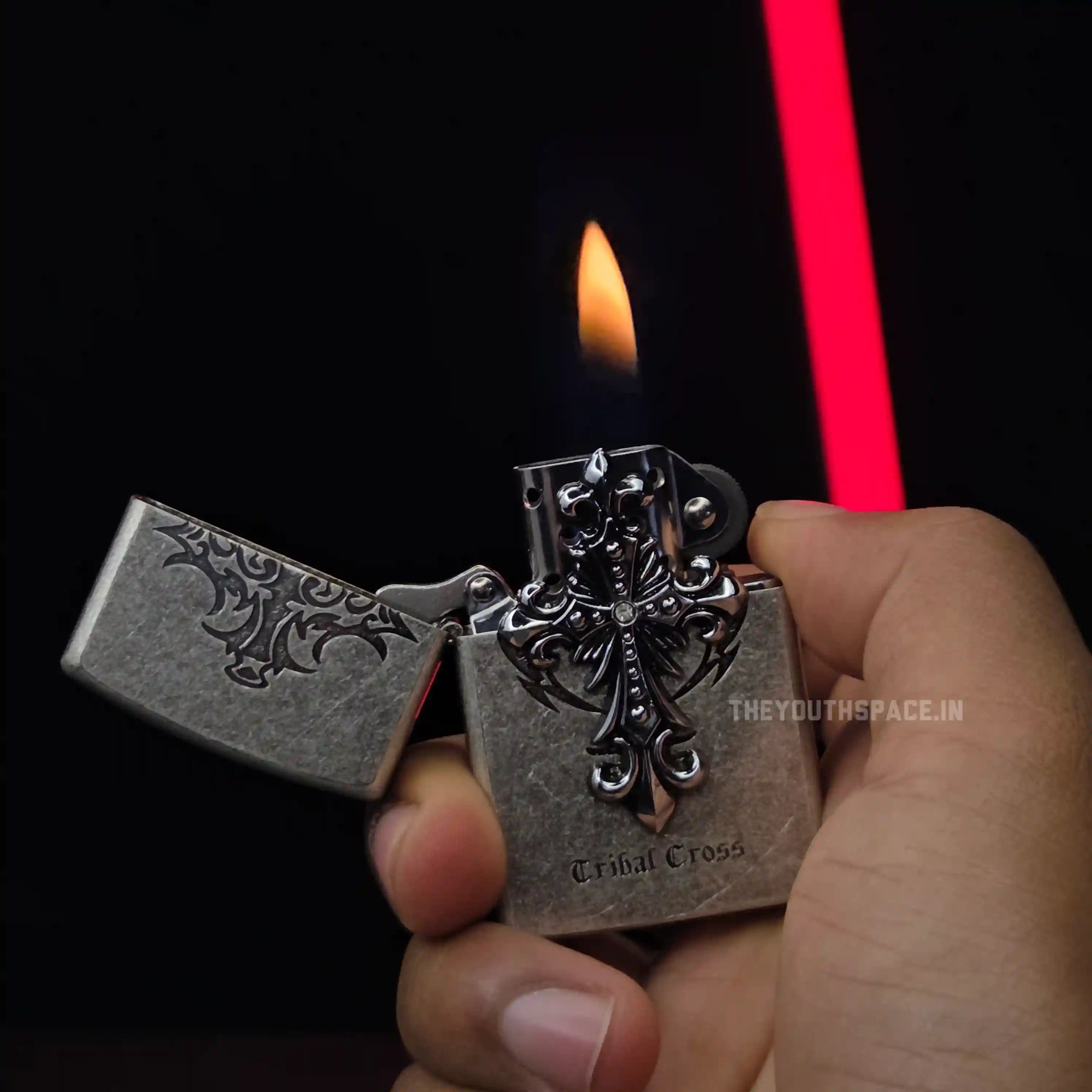 Zorro Ultimate Justice Brass Tribal Cross Lighter 2026