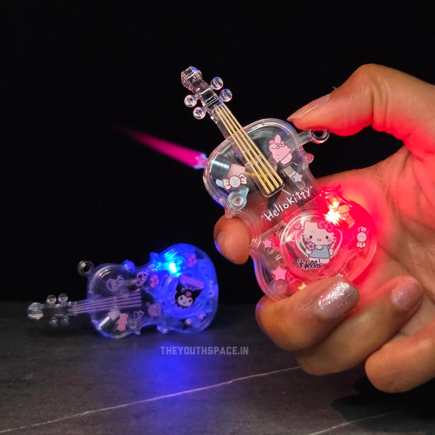 Sparkle Guitar Spinner Jet Lighter