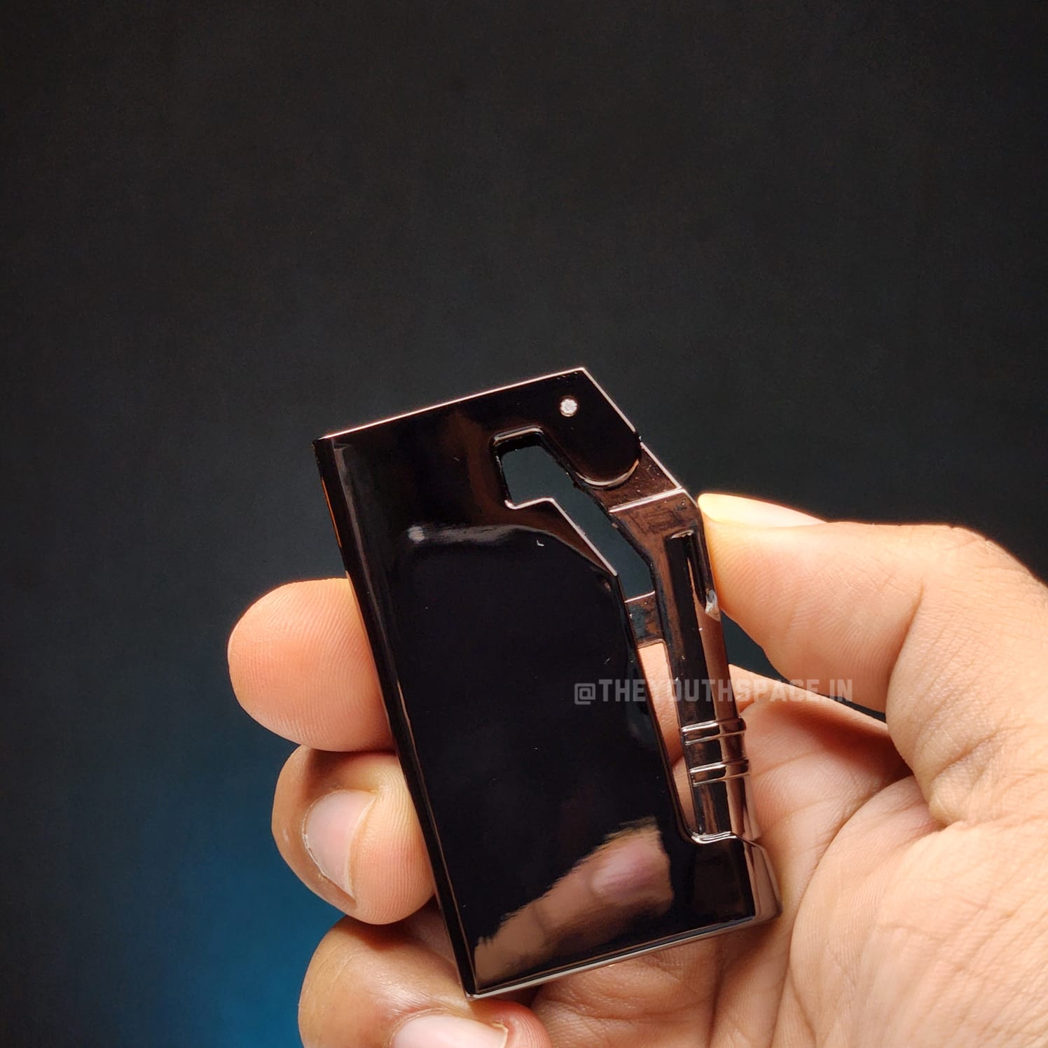 Mechanical Side Press Jet Flame Lighter (Metallic)