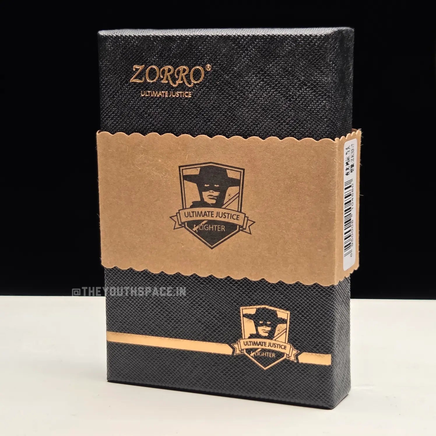 Zorro Ultimate Justice Brass 9 Tail Fox Glow In Dark Kerosene Lighter 24 HK