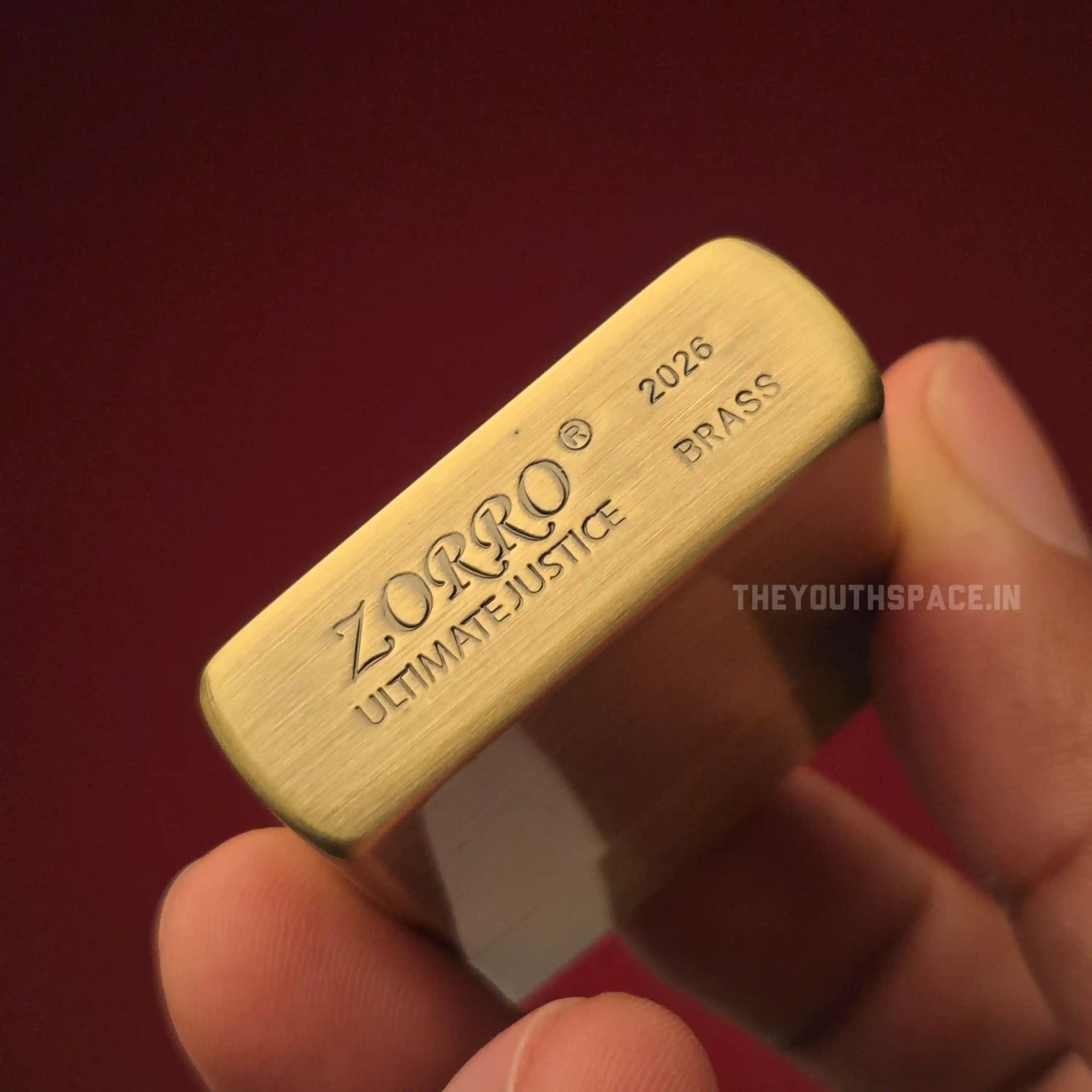 ZORRO Ultimate Justice Brass World War II Brass Trench-Style Lighter - 2026