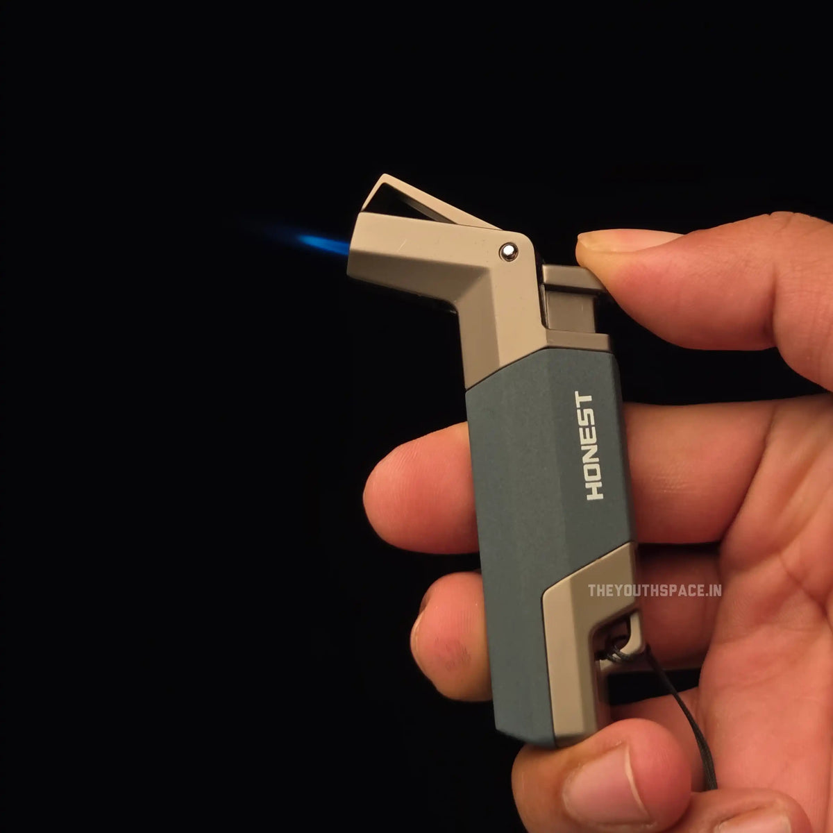 Edge Flame Torch Jet Lighter keychain (Metallic)